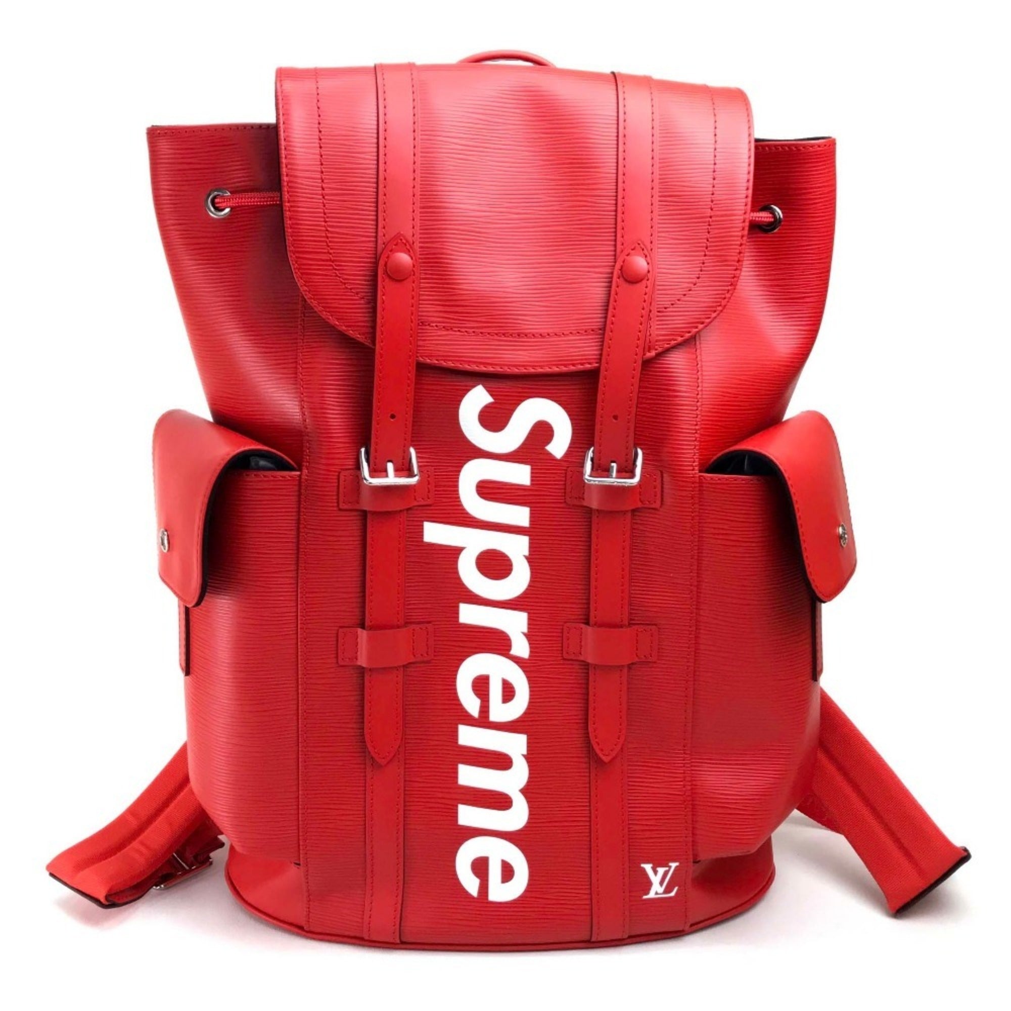 Louis Vuitton Red Color Epi Leather Backpack (Pre-Owned)