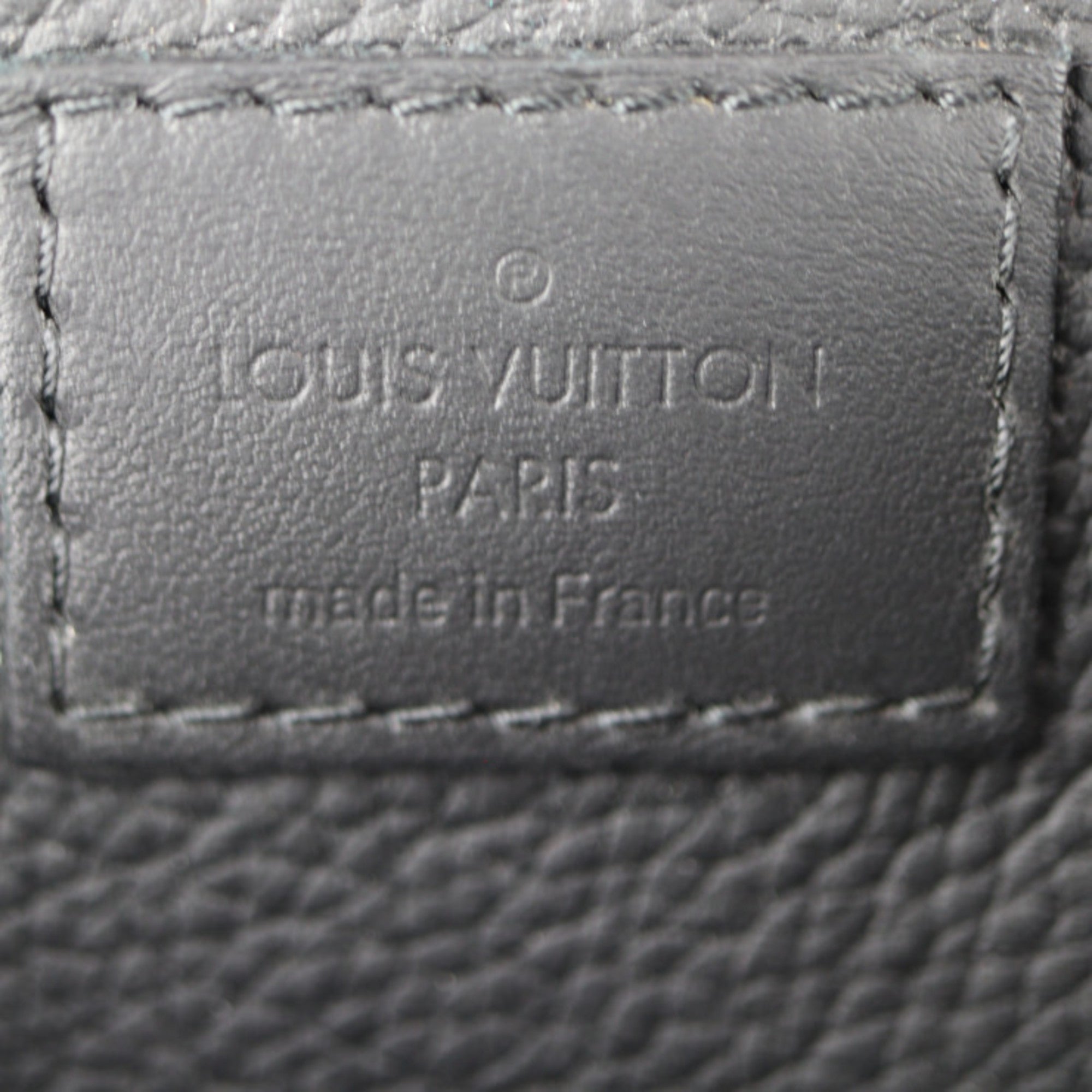 Louis Vuitton Black Noir Leather Pouch Sling Bag (Pre-Owned)