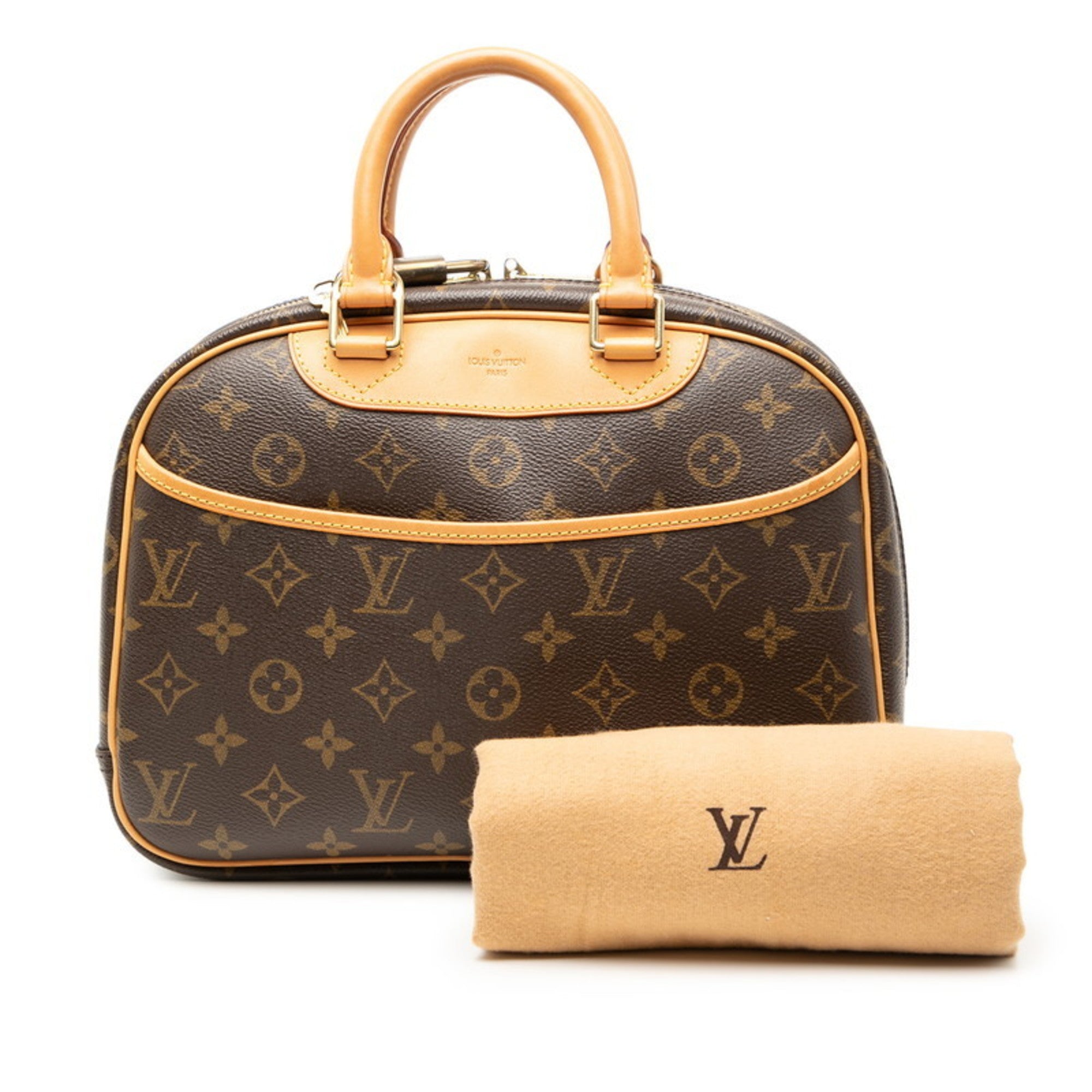Louis Vuitton Brown Pvc Leather Handbag (Pre-Owned)