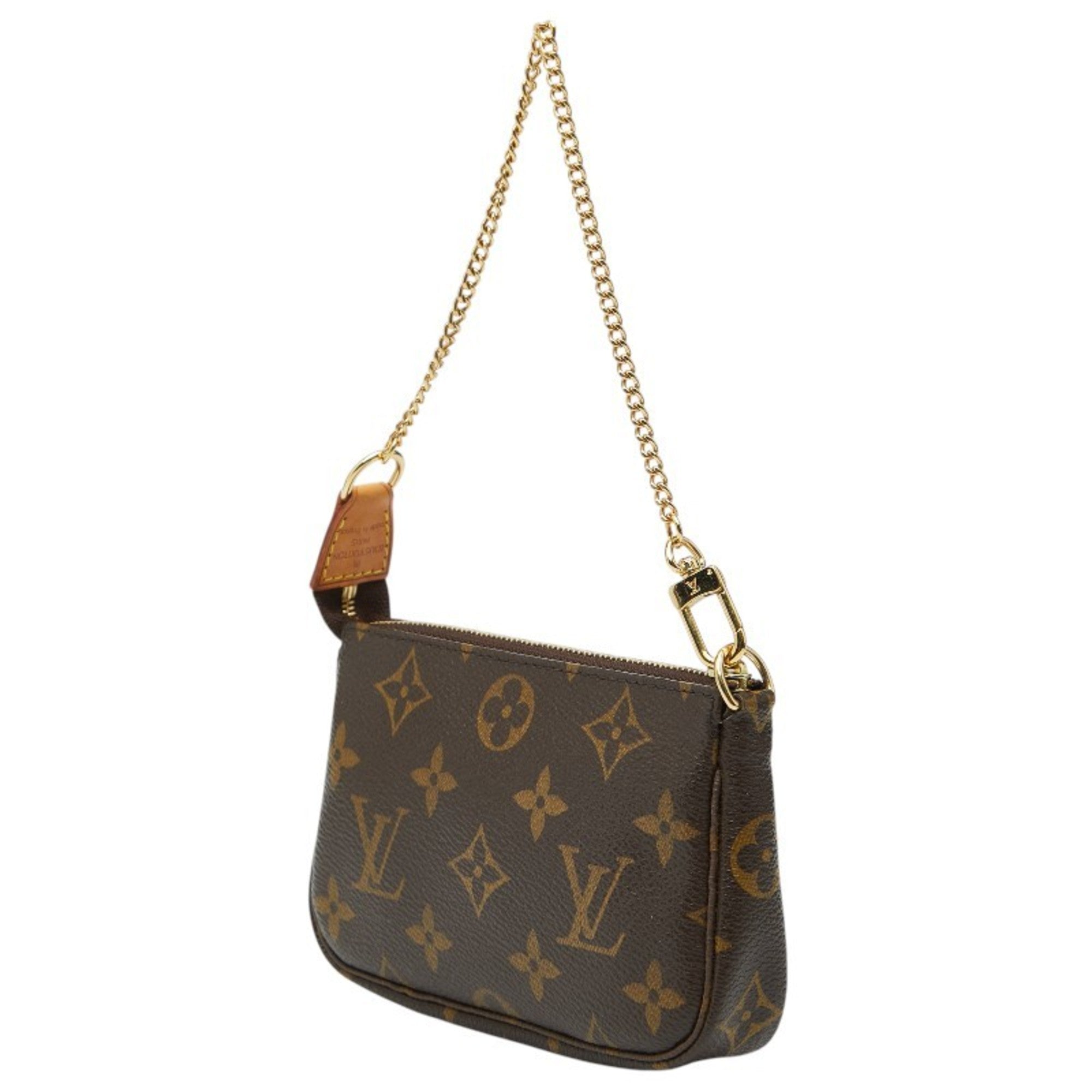 Louis Vuitton Monogram Brown Pvc Leather Handbag Pouch (Pre-Owned)