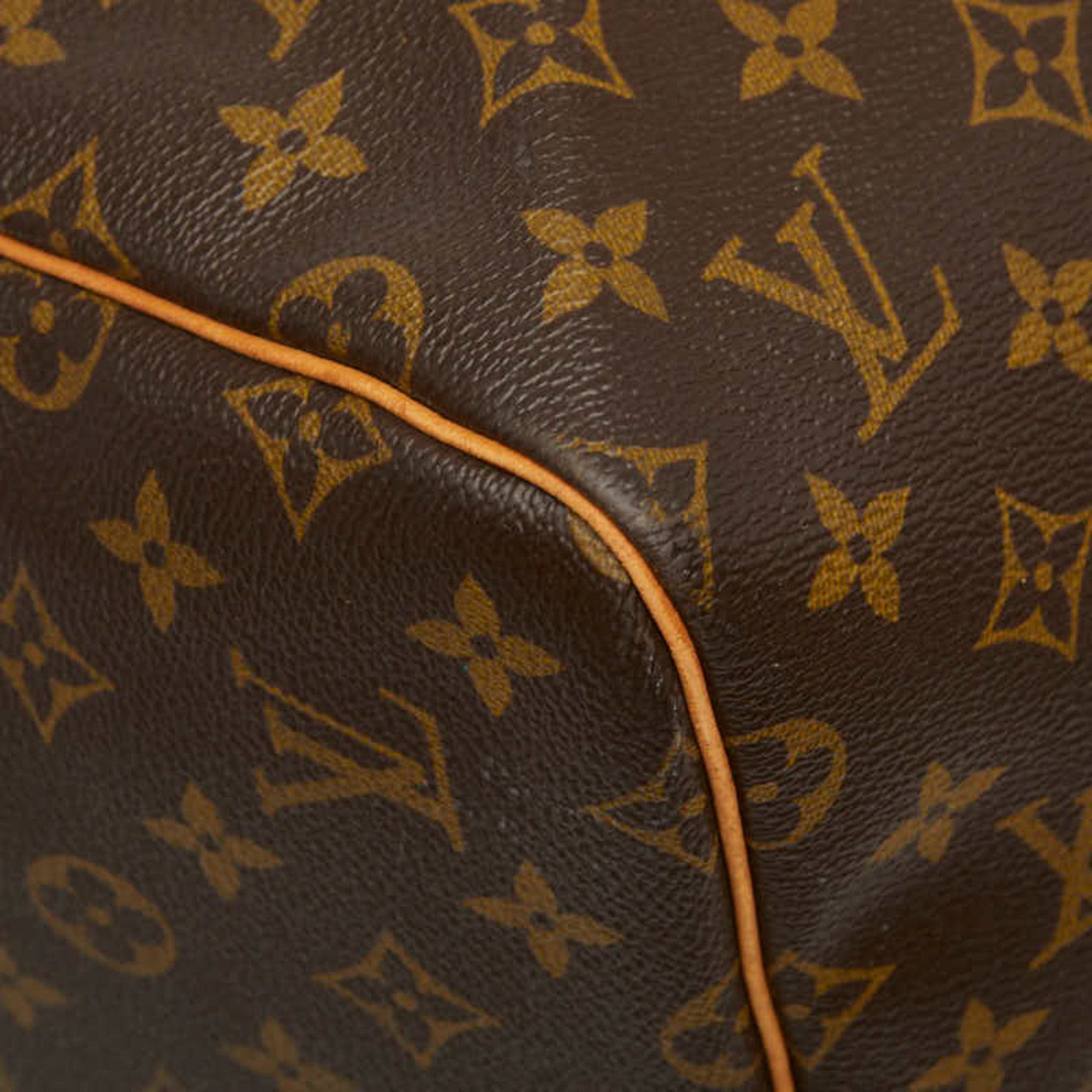 Louis Vuitton Brown Pvc Leather Boston Bag (Pre-Owned)