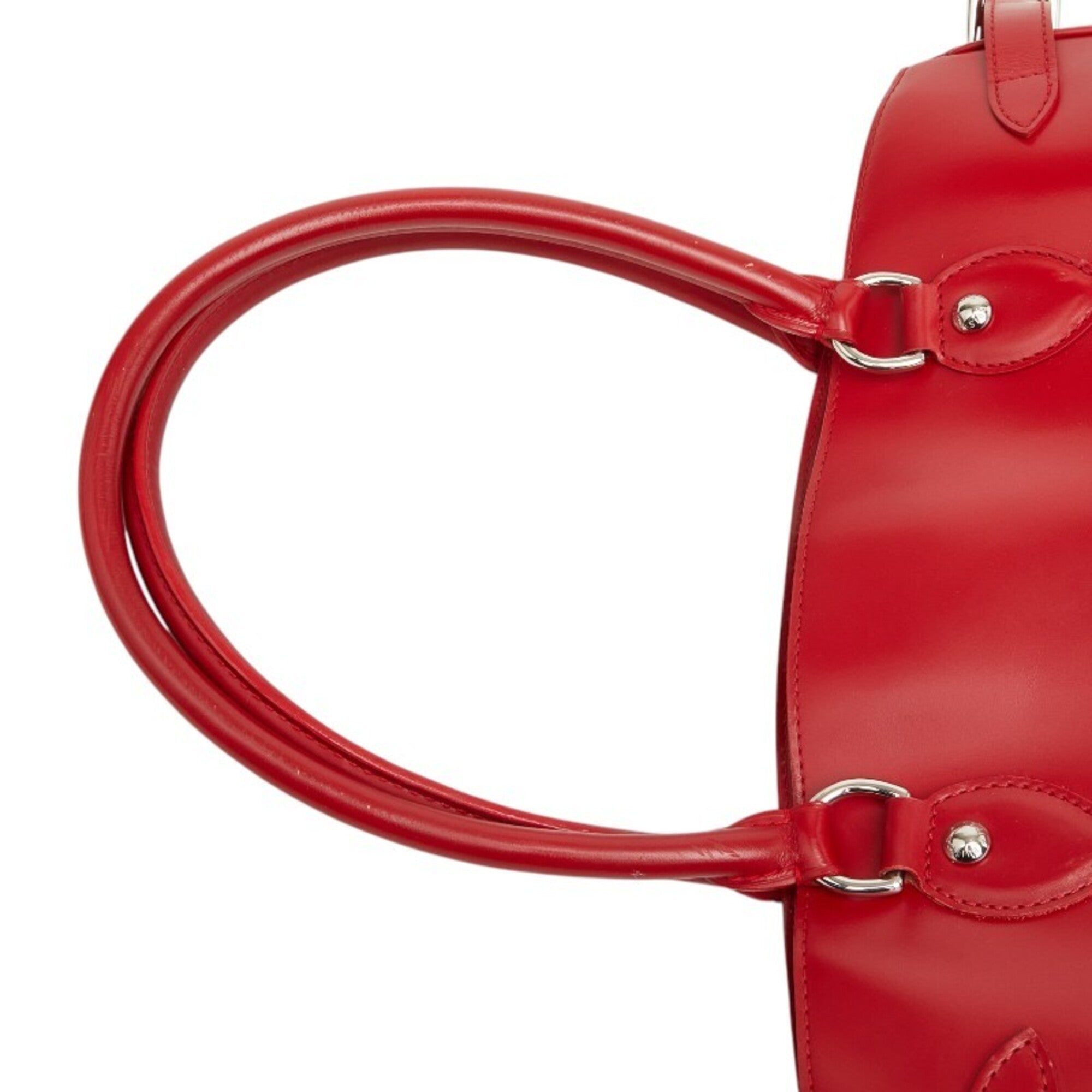 Louis Vuitton Red Color Rouge Leather Handbag Tote Bag (Pre-Owned)