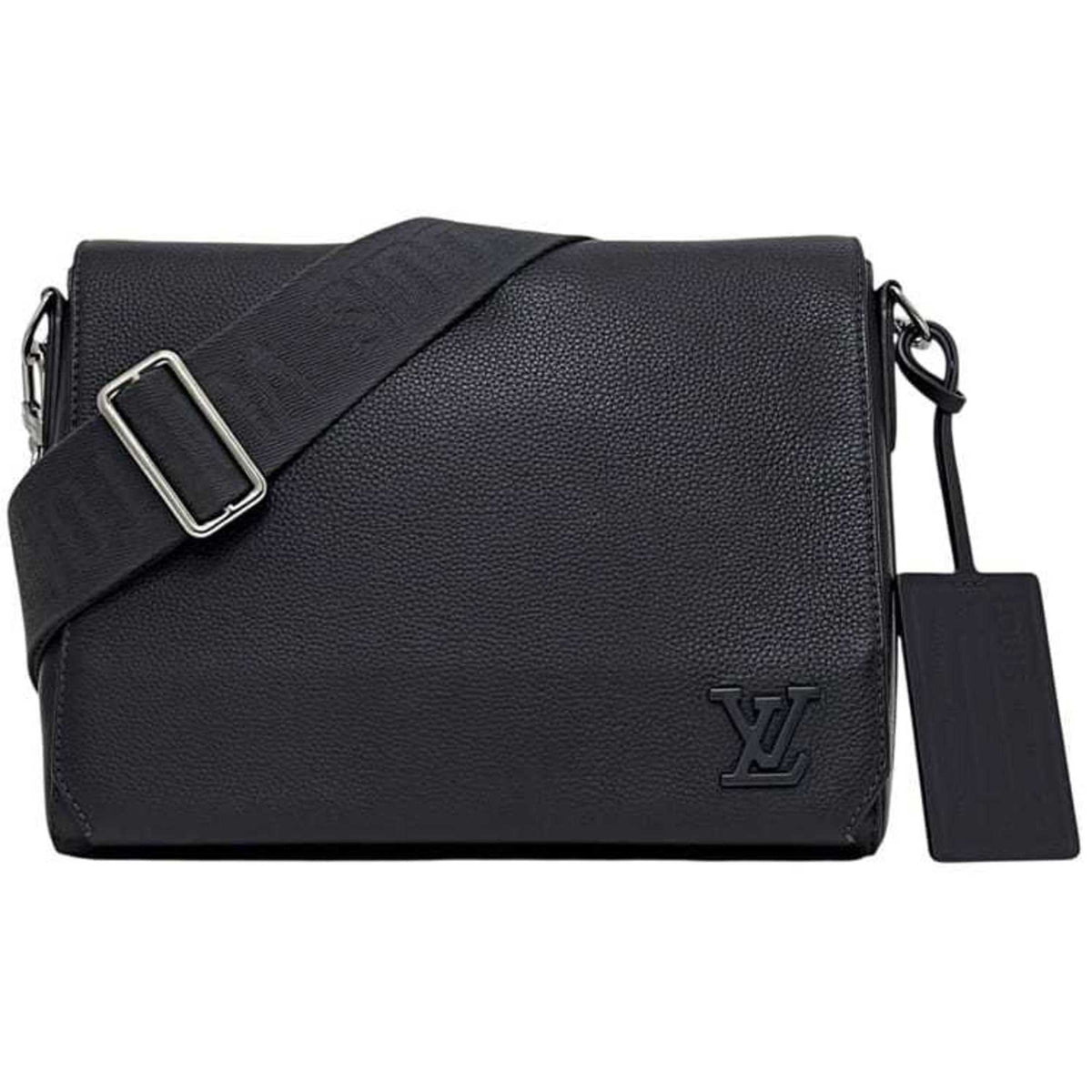 Louis Vuitton Navy Leather Shoulder Bag (Pre-Owned)