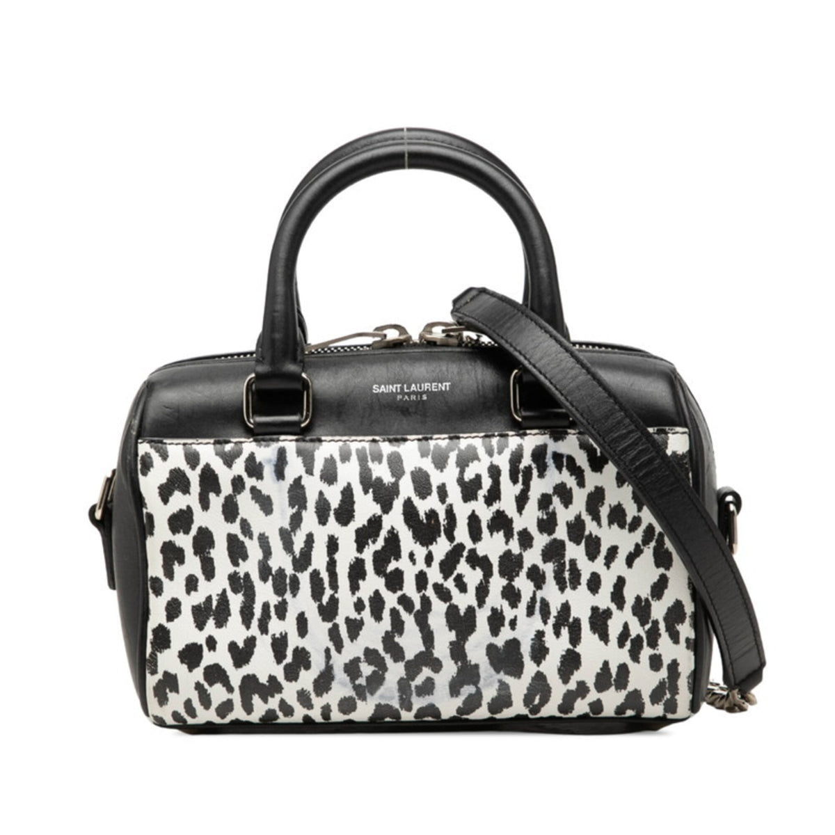 Saint Laurent Black Leather Handbag Shoulder Bag (Pre-Owned)