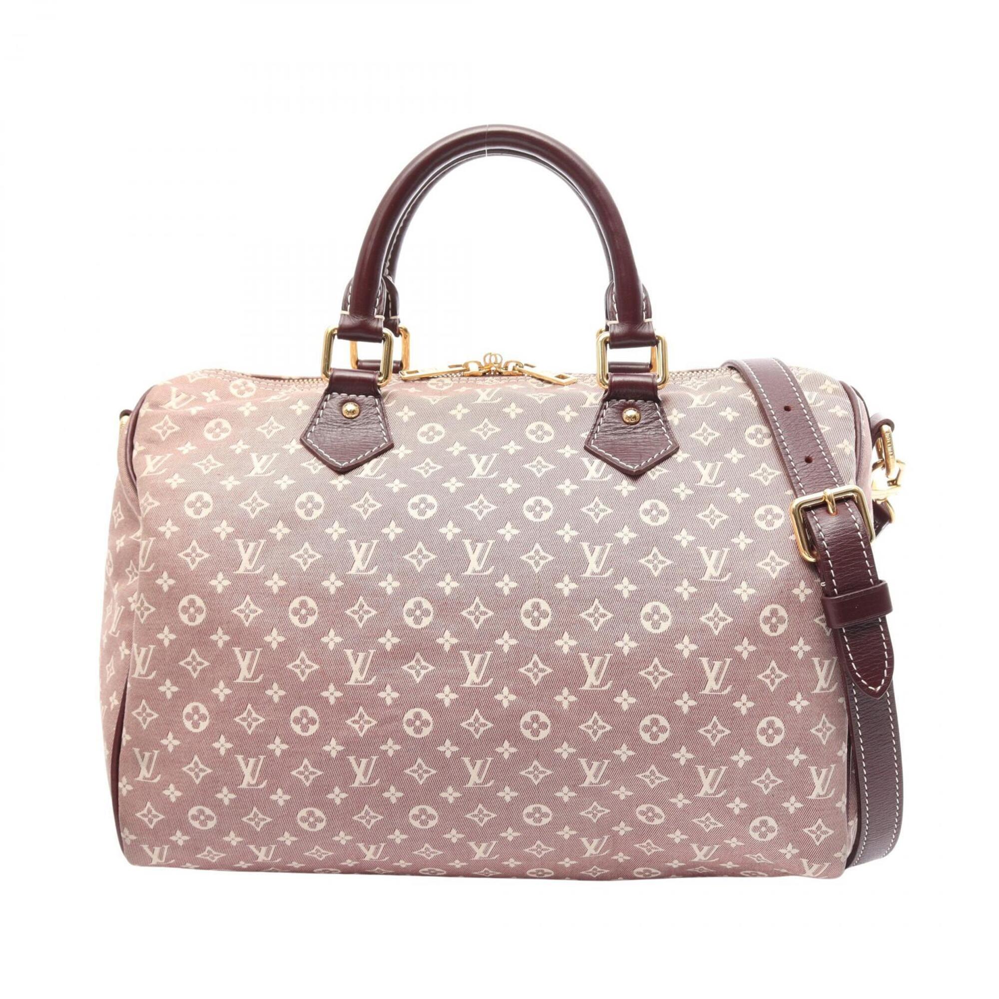 Louis Vuitton Bordeaux Ivory Sepia Monogram Idylle Monogram Mini Lin Handbag (Pre-Owned)