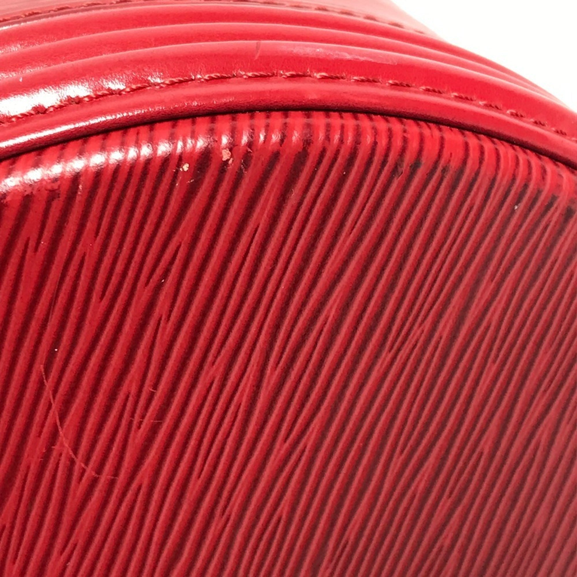 Louis Vuitton Epi Castilian Red Epi Leather Handbag Vanity Bag (Pre-Owned)