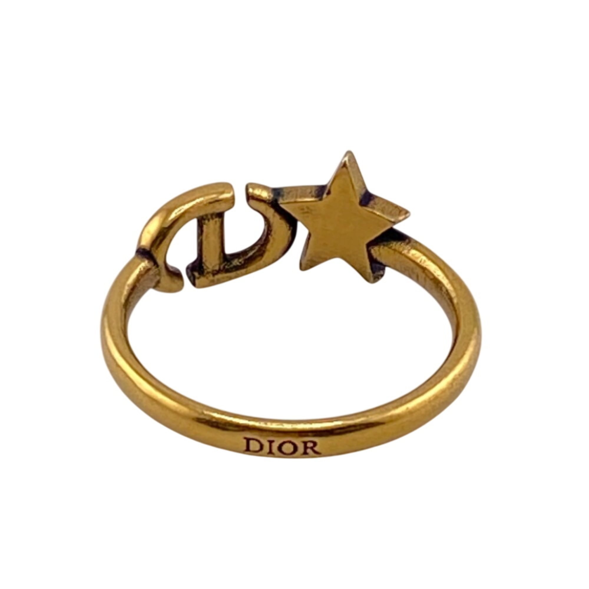 Christian Dior Gold Band Ring (Pre-Owned)