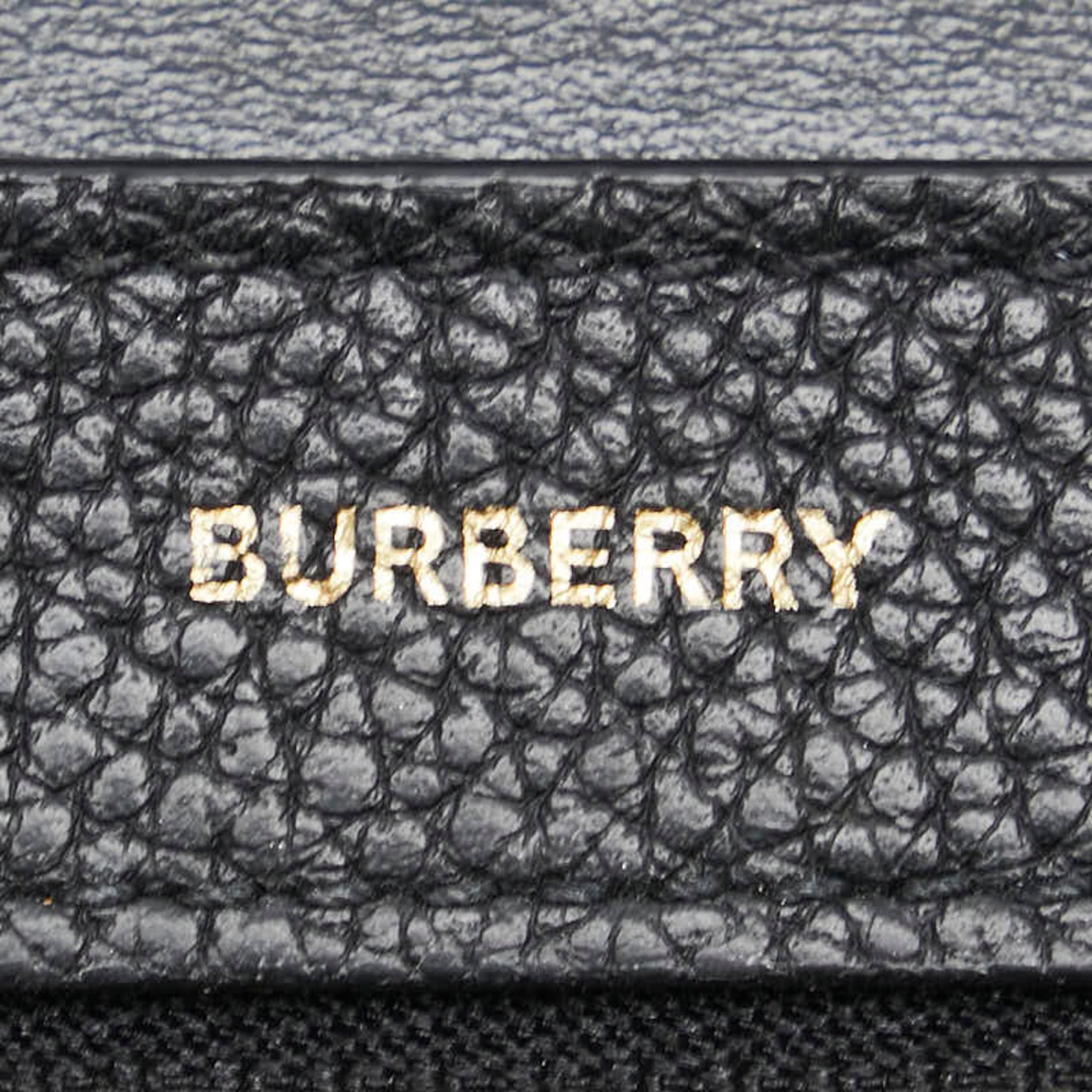Burberry Black Leather Wallet (Bi-Fold) (Pre-Owned)