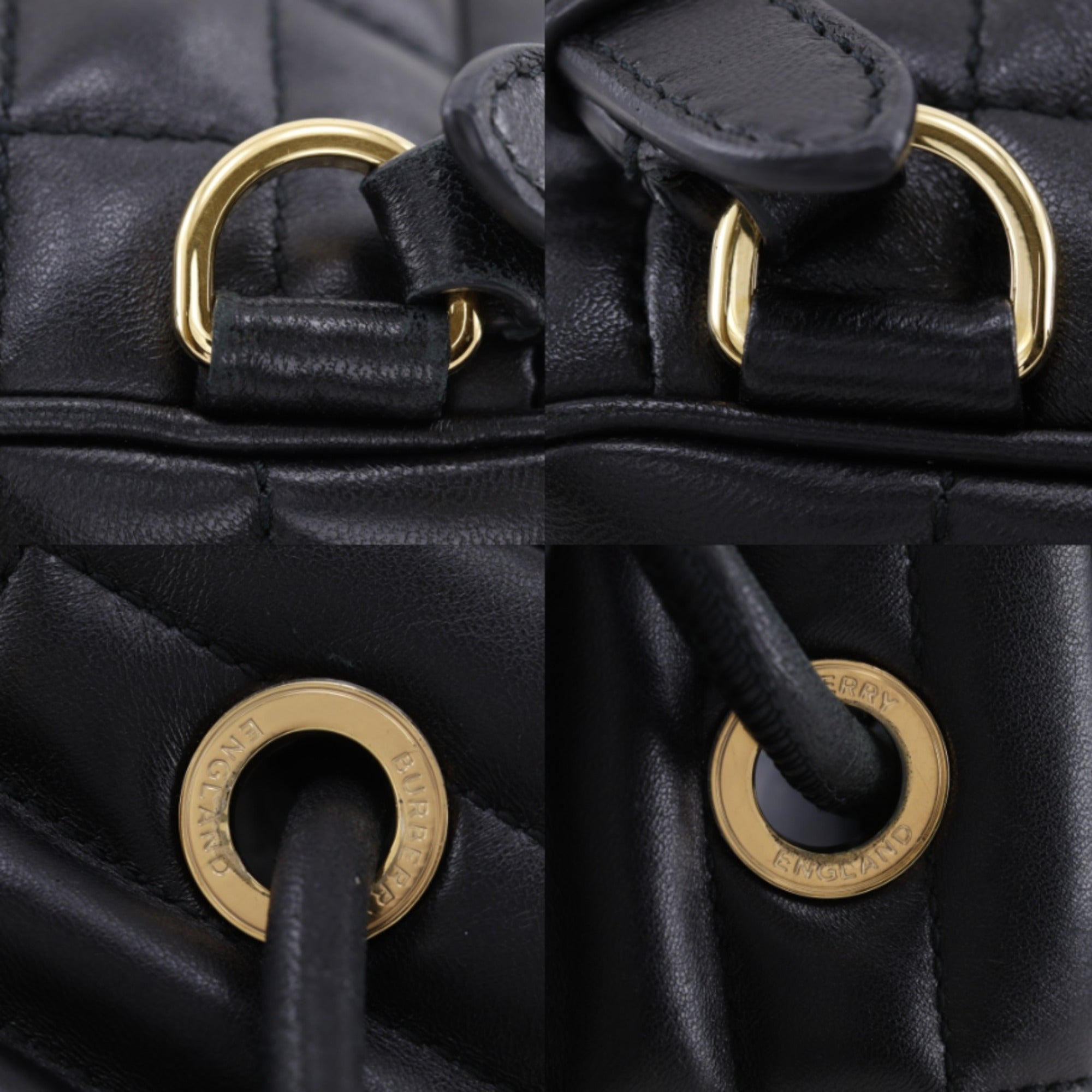 Burberry Black Leather Backpack (Pre-Owned)