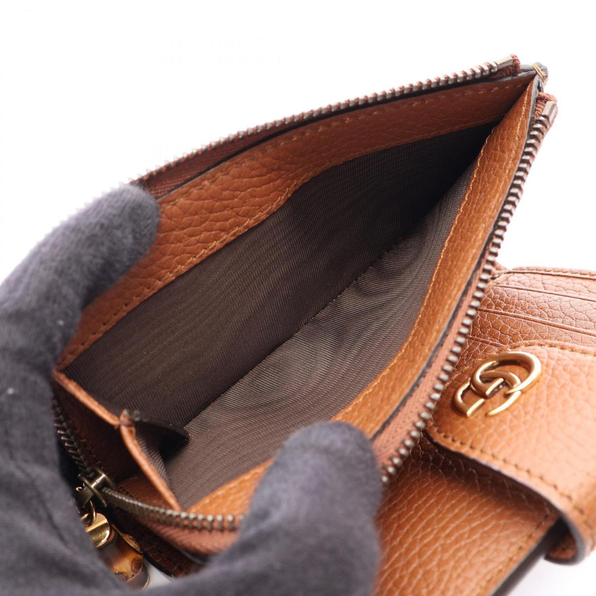 Gucci Brown Leather Wallet (Bi-Fold) (Pre-Owned)