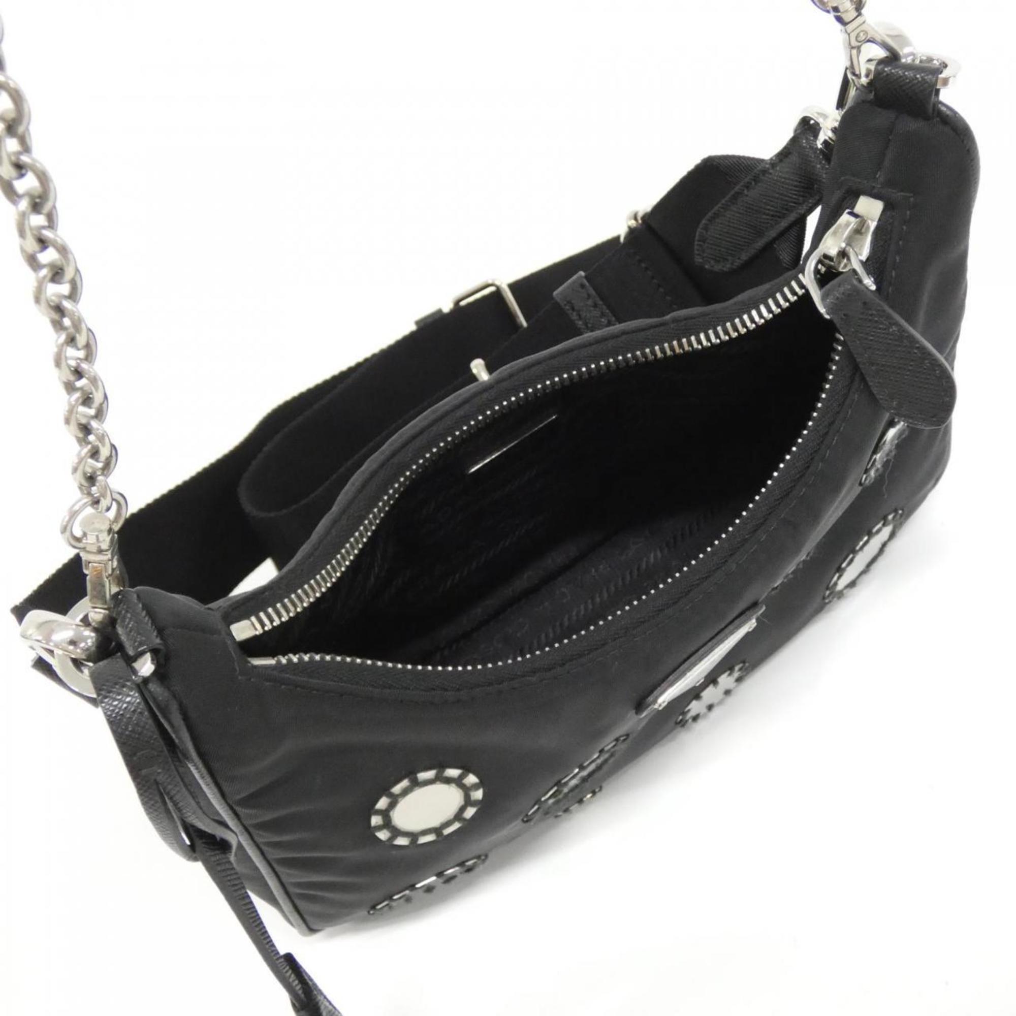 Prada Nero Tessuto Shoulder Bag (Pre-Owned)