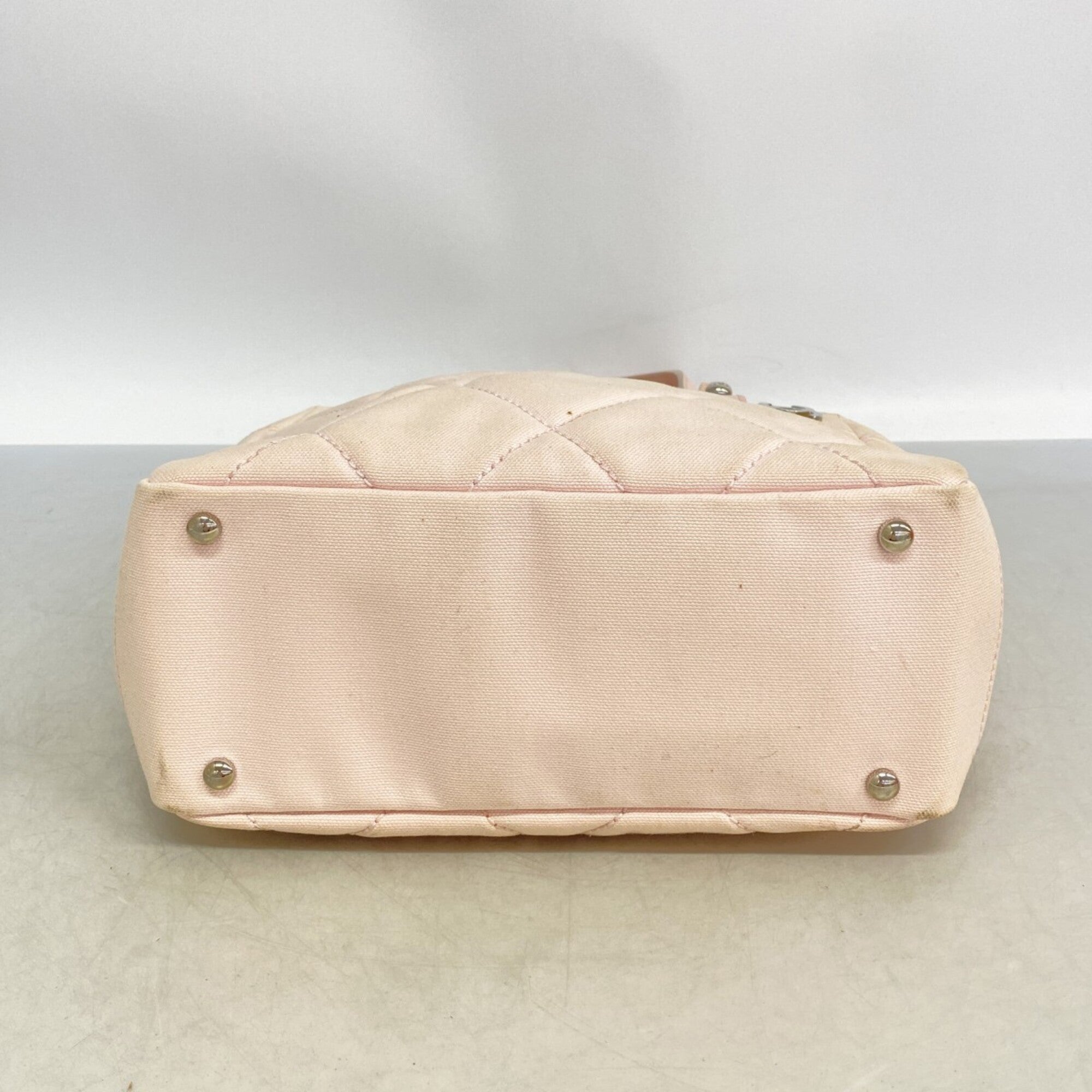 Chanel Pink Canvas Tote Bag (Pre-Owned)