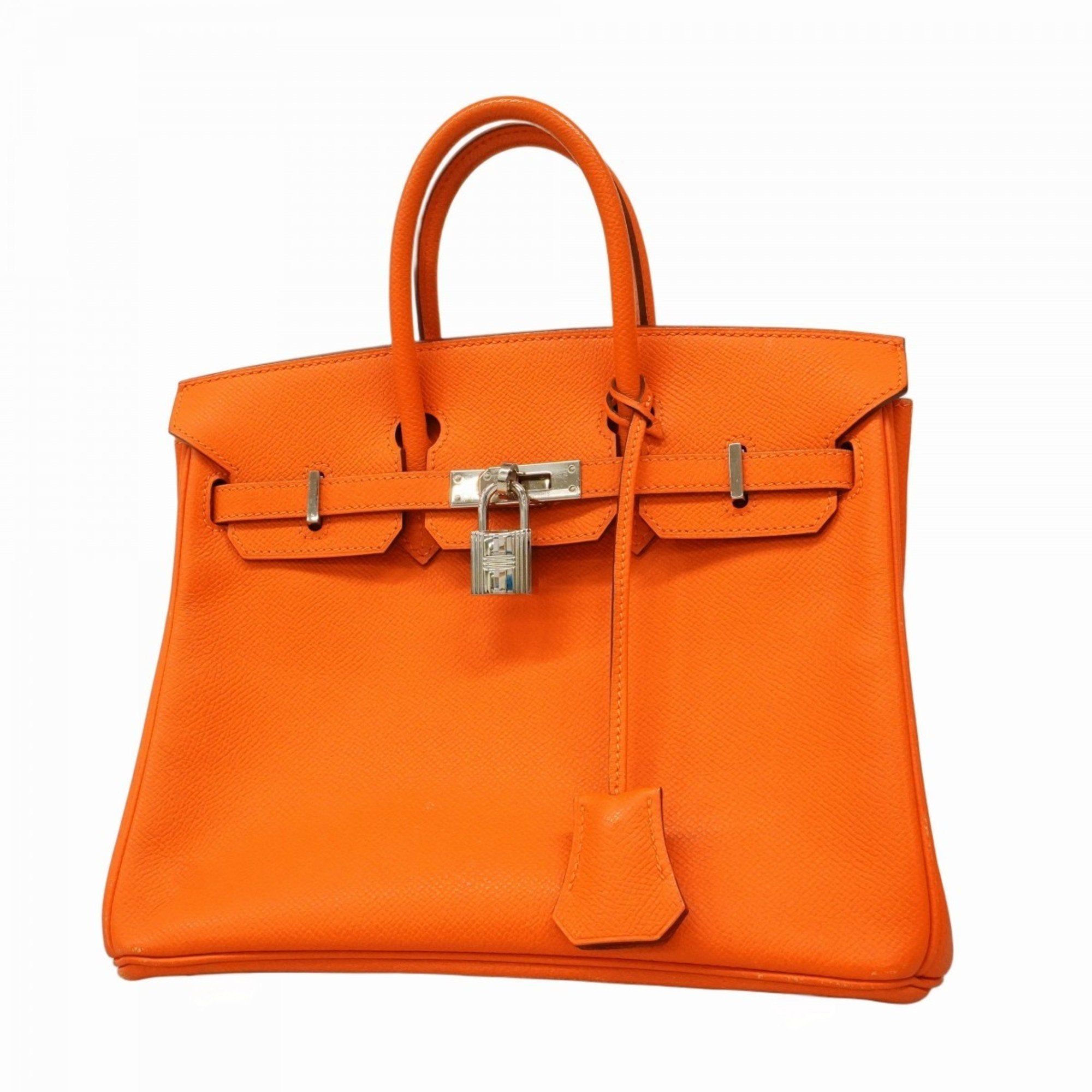 Hermes Orange Epsom Leather Handbag (Pre-Owned)