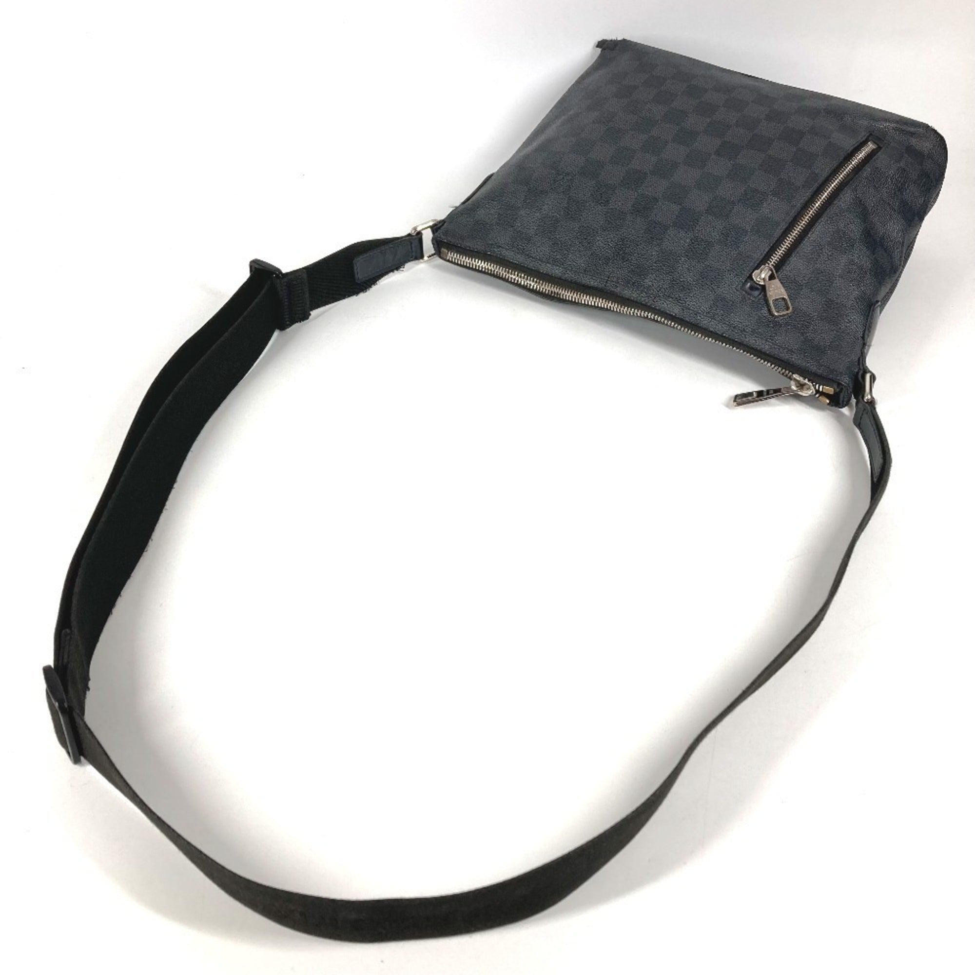 Louis Vuitton Black Damier Graphite Shoulder Bag (Pre-Owned)