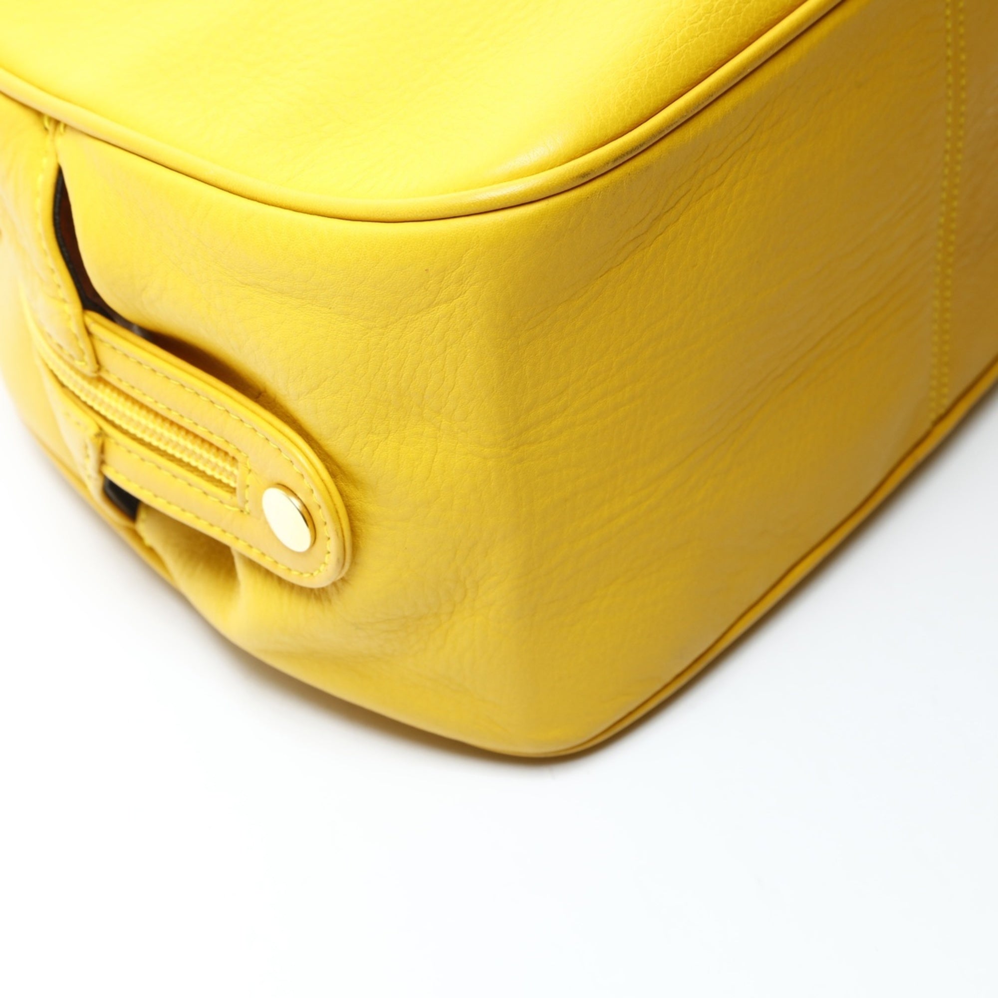 Christian Dior Yellow Leather Handbag (Pre-Owned)