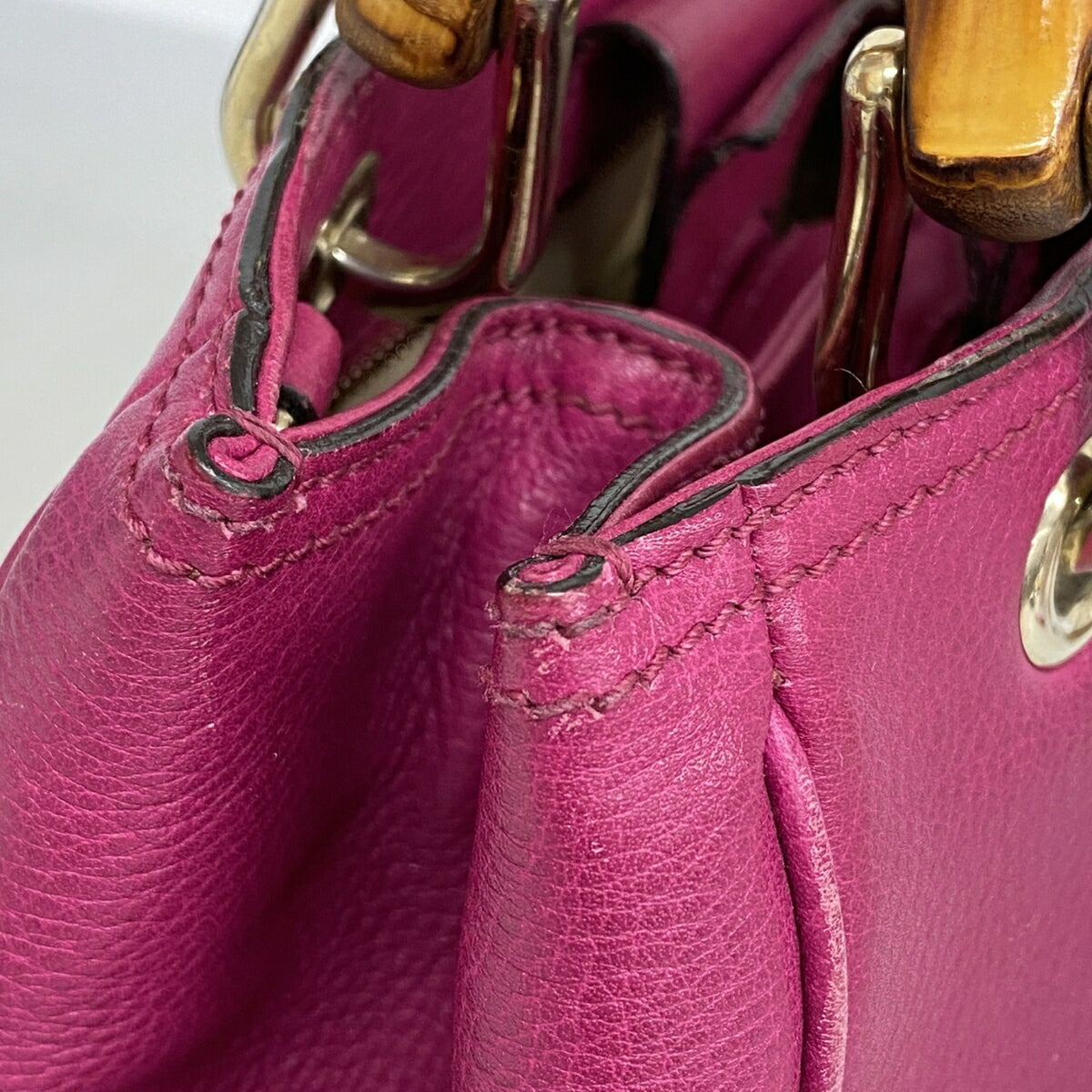 Gucci Purple Leather Handbag (Pre-Owned)