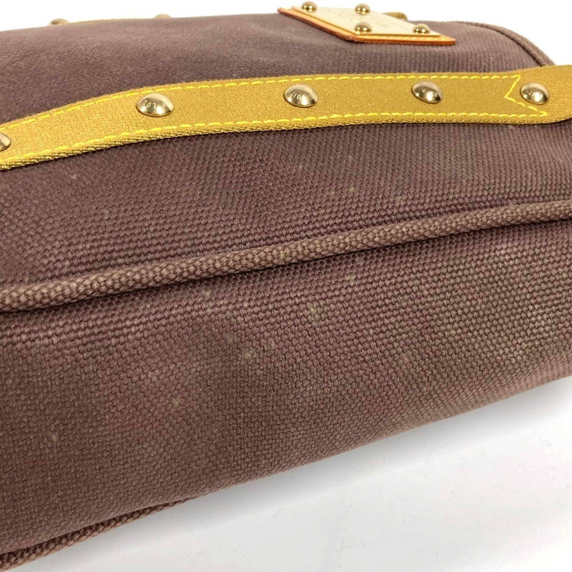 Louis Vuitton Brown Canvas Shoulder Bag Tote Bag (Pre-Owned)