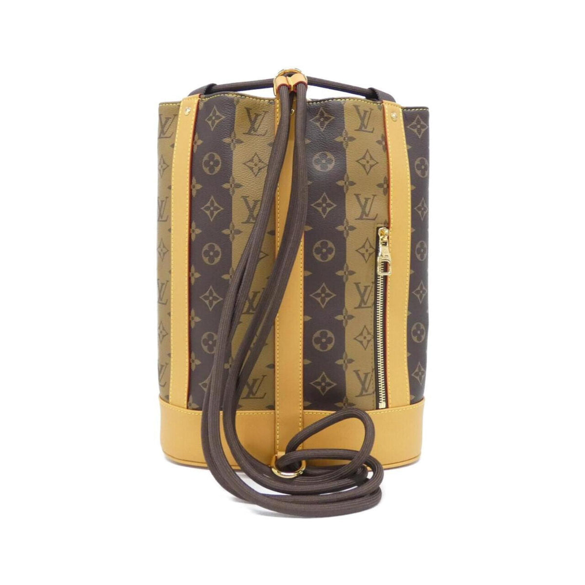 Louis Vuitton Marron Coated Canvas Shoulder Bag (Pre-Owned)