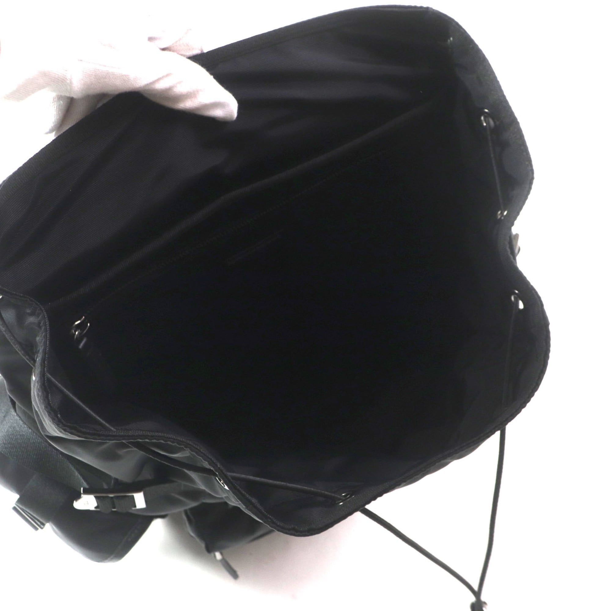 Tod's Black Fabric Leather Backpack (Pre-Owned)