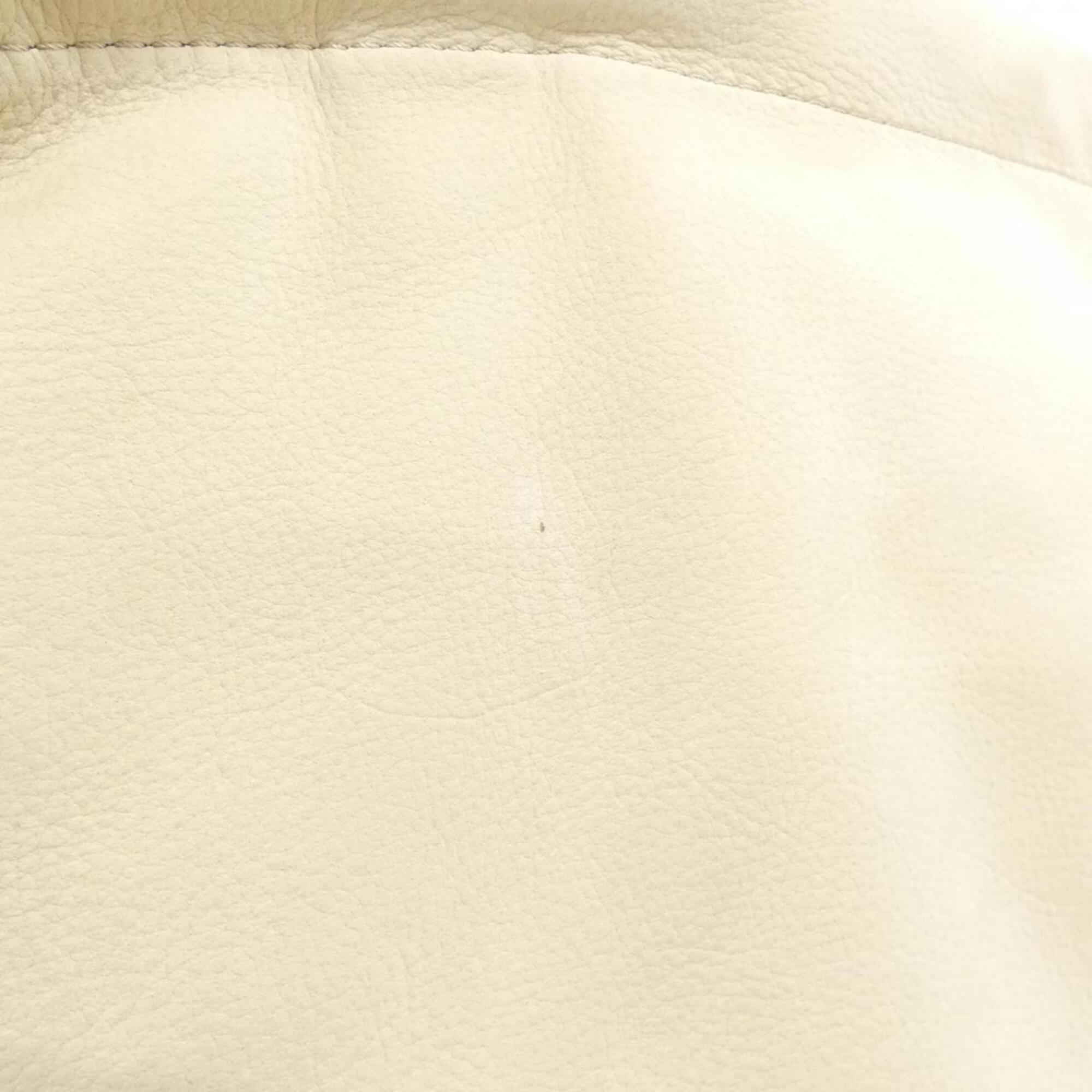 Louis Vuitton Ecru White Leather Handbag (Pre-Owned)