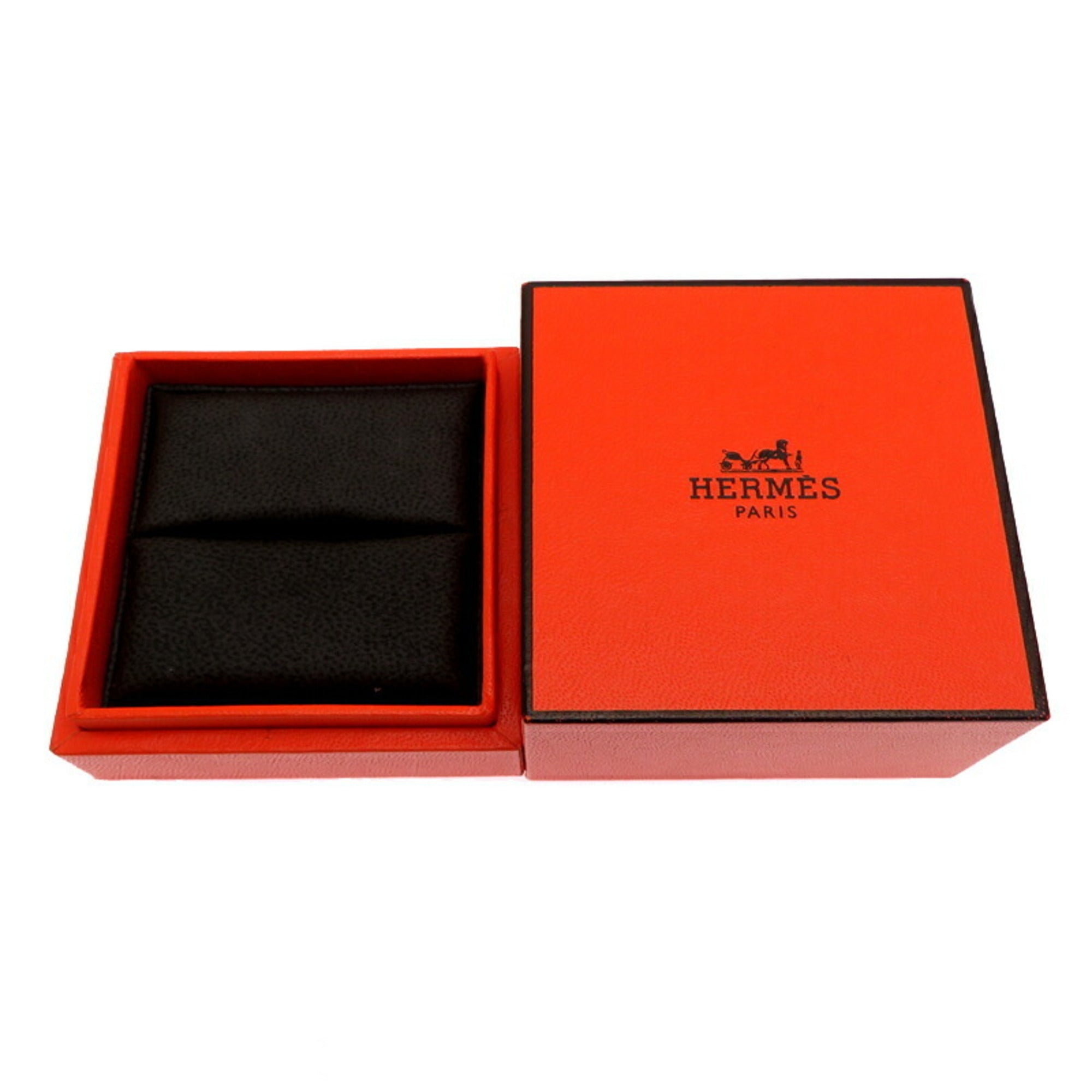Hermes Silver Pink Gold Band Ring (Pre-Owned)