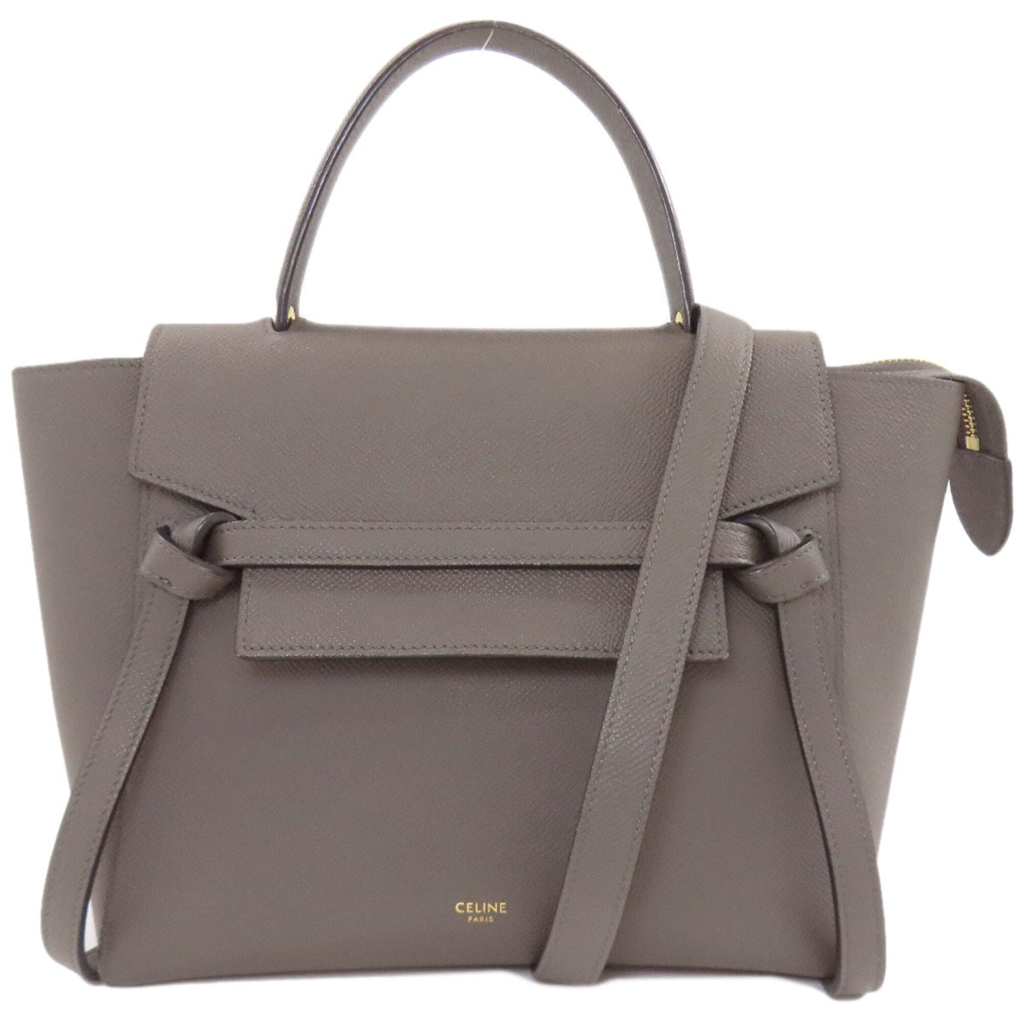 Celine Gray Leather Handbag (Pre-Owned)
