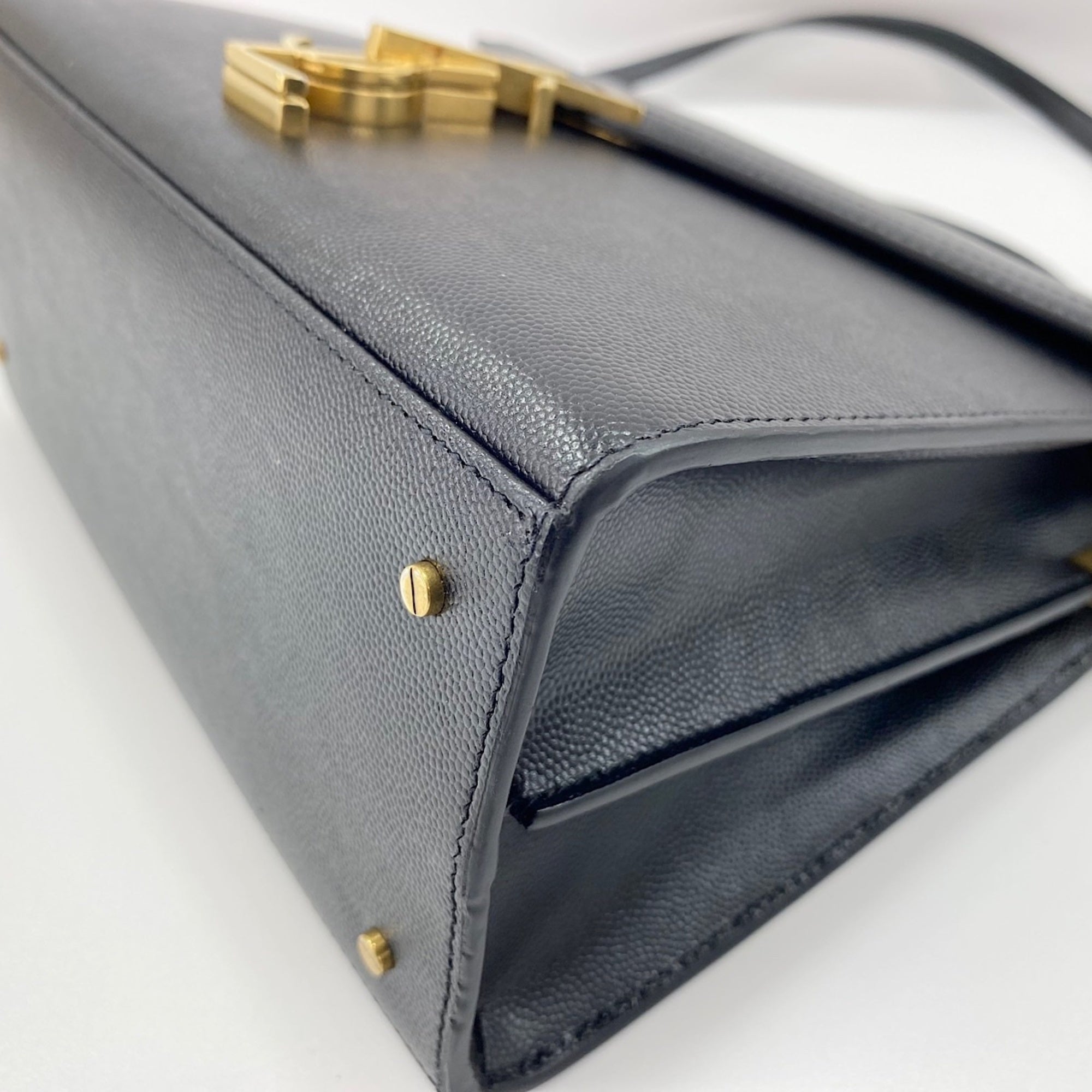 Yves Saint Laurent Cassandre Black Handbag (Pre-Owned)