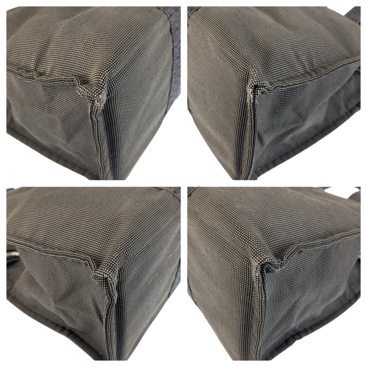 Hermes Gray Polyamide Polyester Handbag Tote Bag (Pre-Owned)