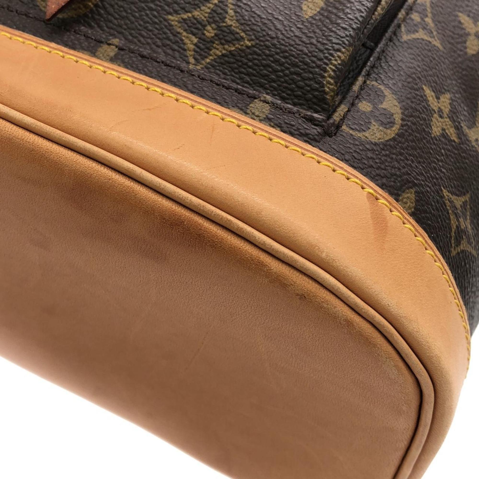 Louis Vuitton Marron Coated Canvas Backpack (Pre-Owned)