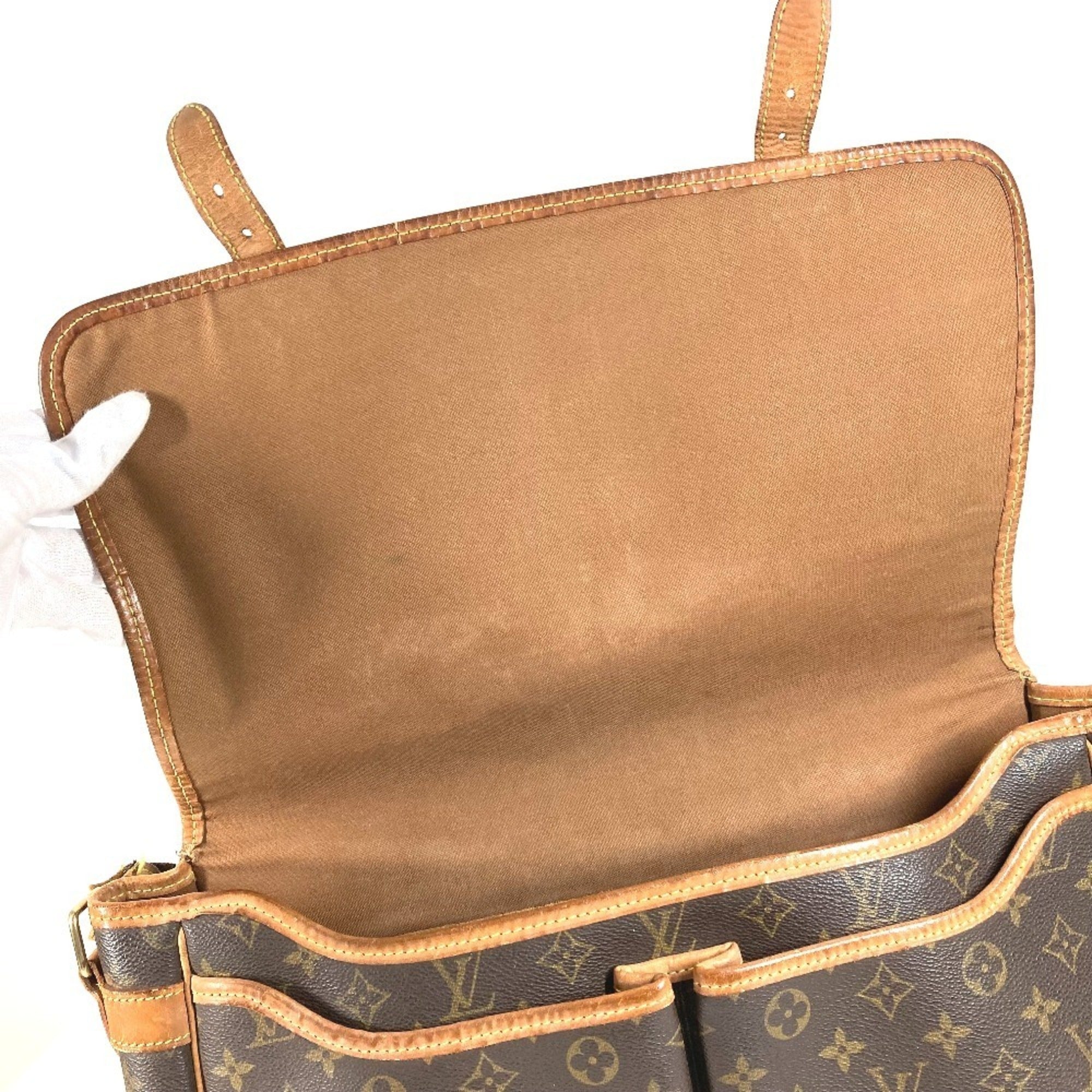 Louis Vuitton Brown Galle Monogram Monogram Messenger Bag Shoulder Bag (Pre-Owned)