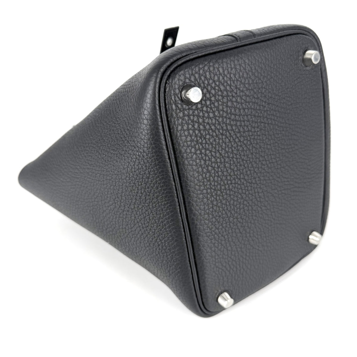 Hermes Black Leather Handbag (Pre-Owned)