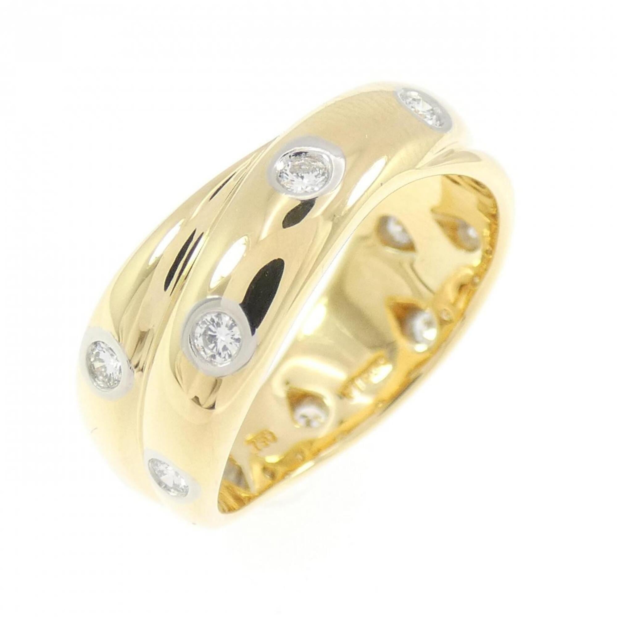 Tiffany Yellow Gold (18K) Platinum 950 Band Ring (Pre-Owned)
