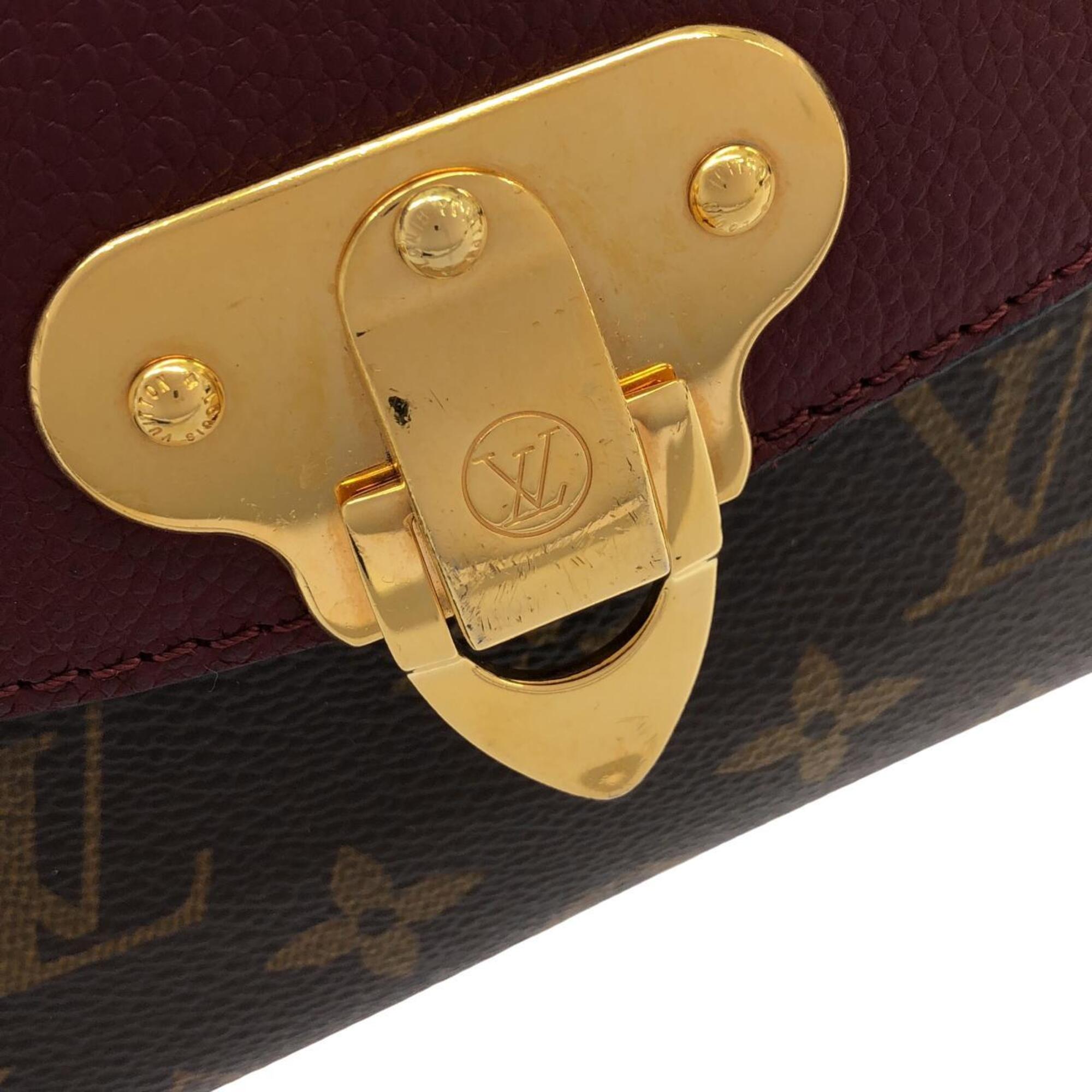 Louis Vuitton Bordeaux Marron Coated Canvas Leather Shoulder Bag (Pre-Owned)