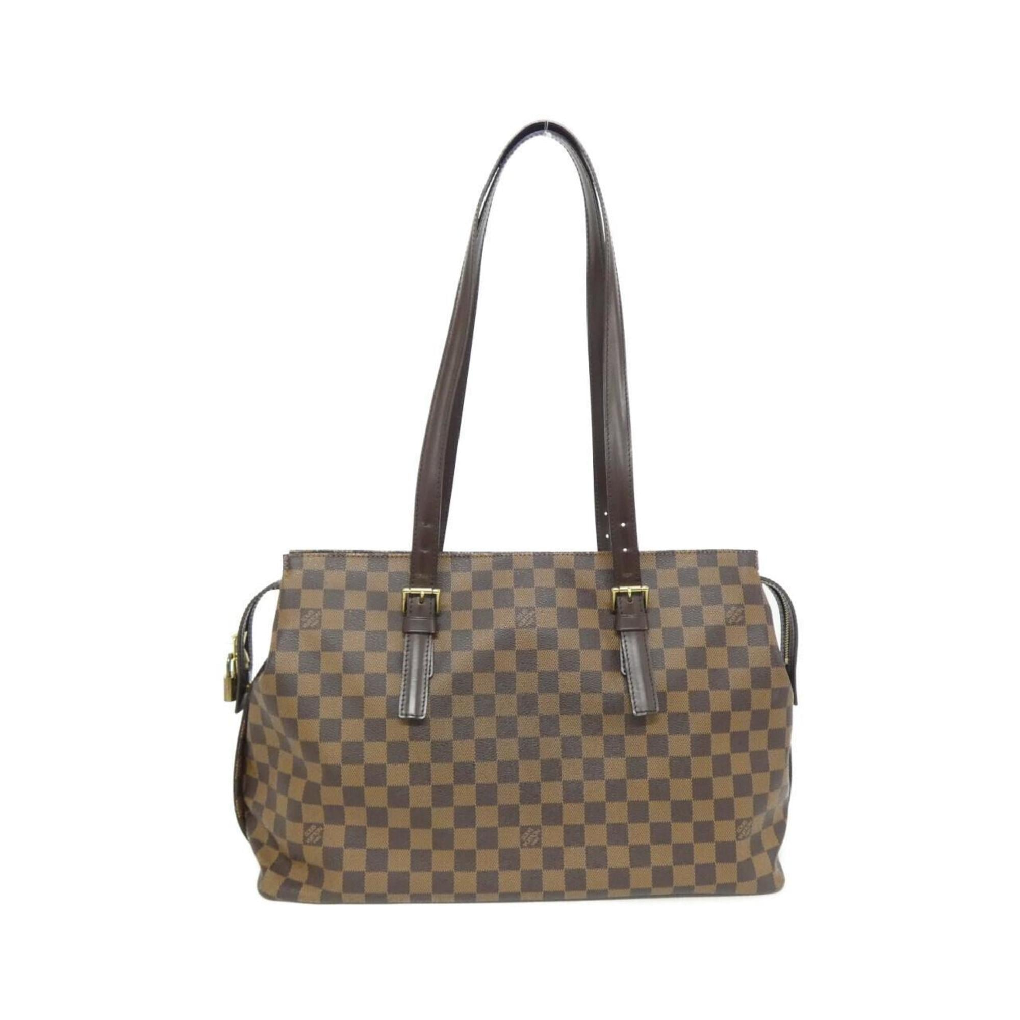 Louis Vuitton Brown Coated Canvas Shoulder Bag (Pre-Owned)