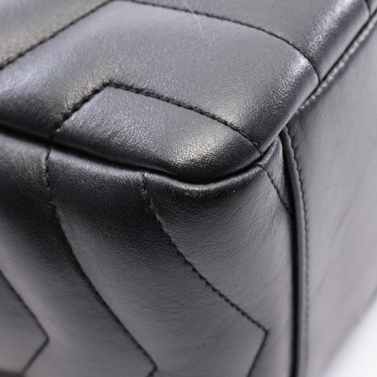 Saint Laurent Black Leather Handbag Shoulder Bag (Pre-Owned)