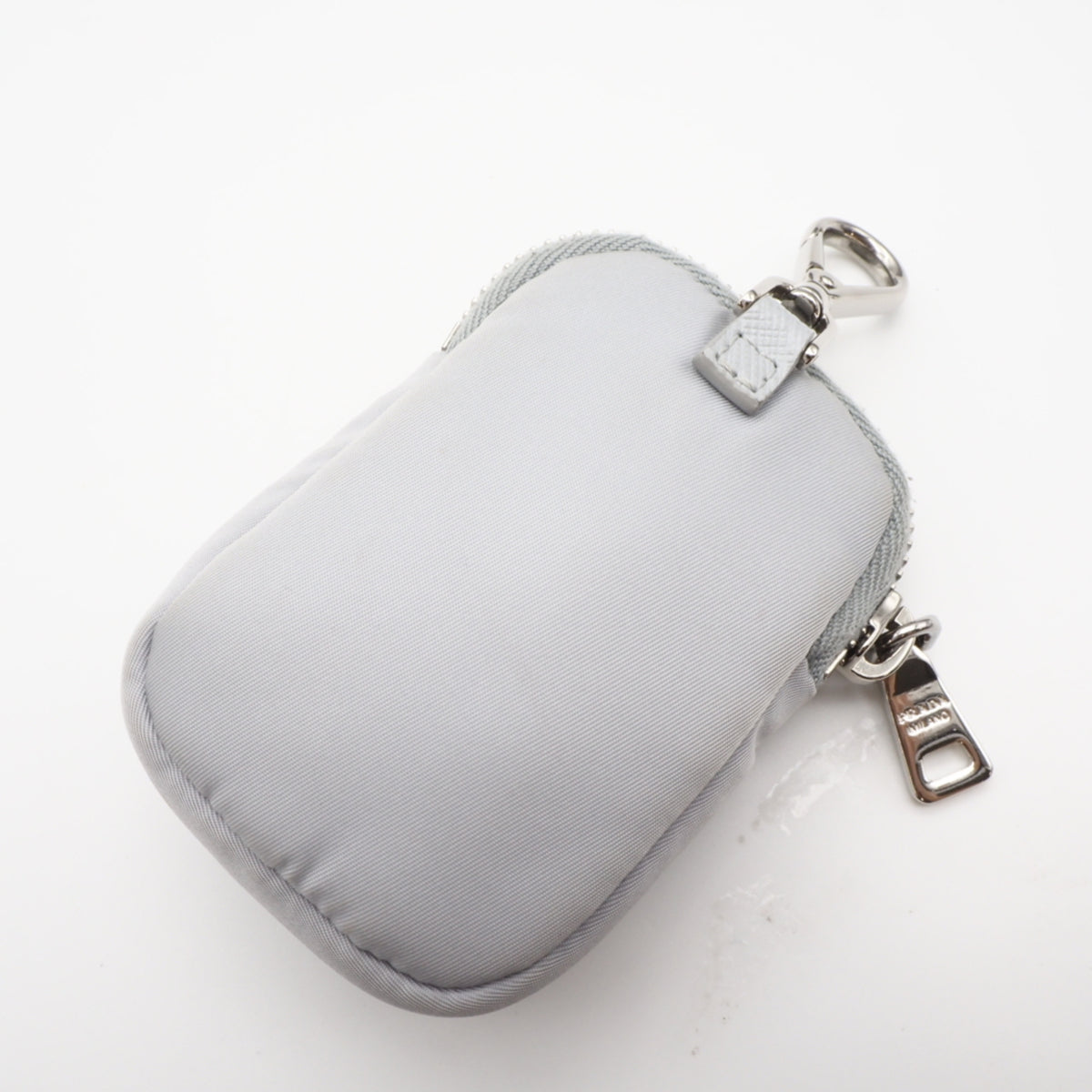 Prada Gray Nylon Shoulder Bag (Pre-Owned)