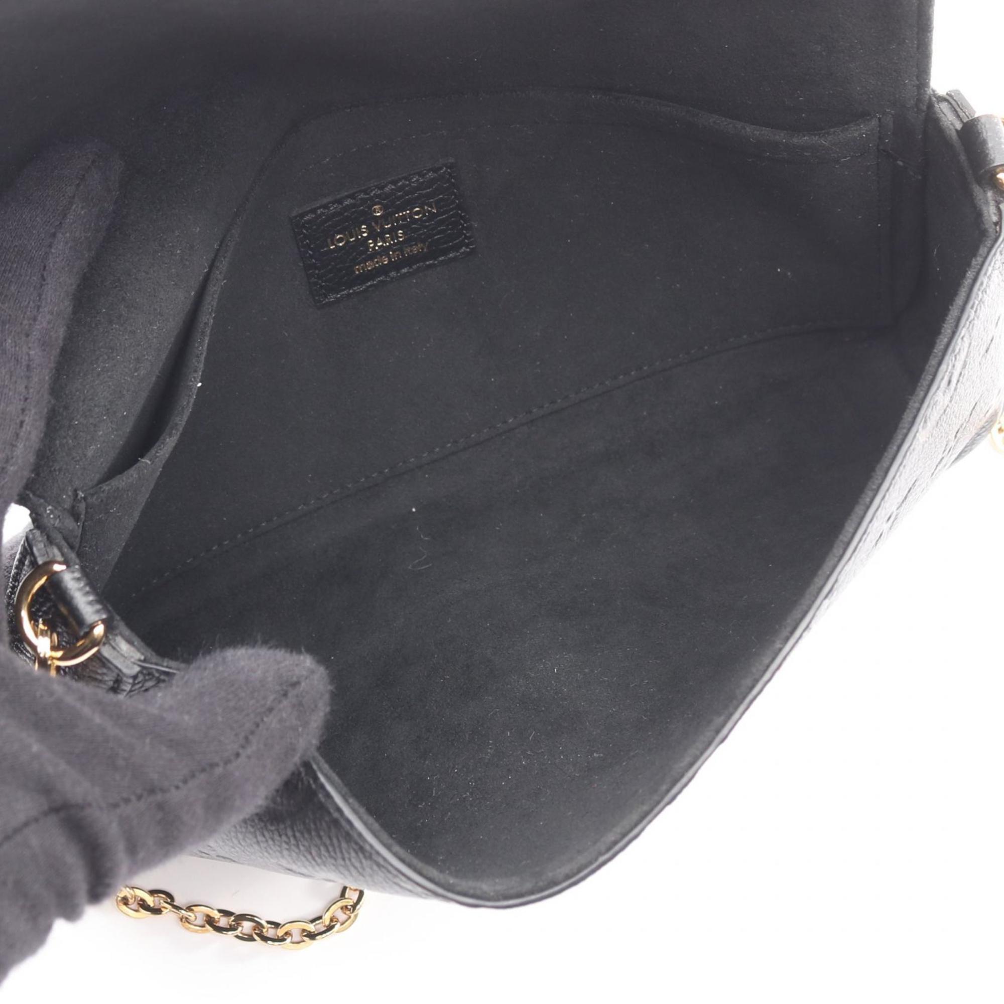 Louis Vuitton Black Noir Monogram Empreinte Pochette Shoulder Bag (Pre-Owned)