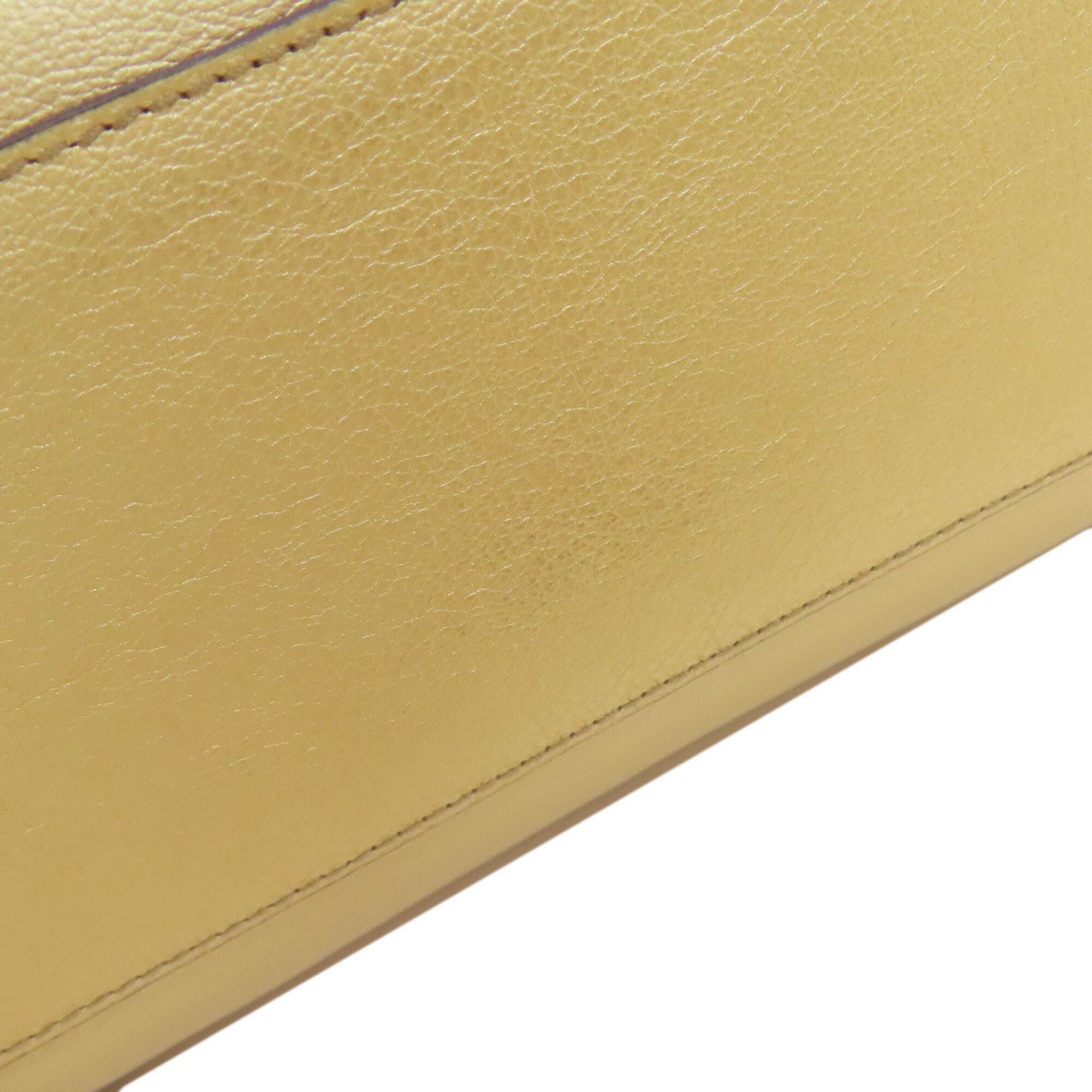 Loewe Gold Leather Handbag (Pre-Owned)
