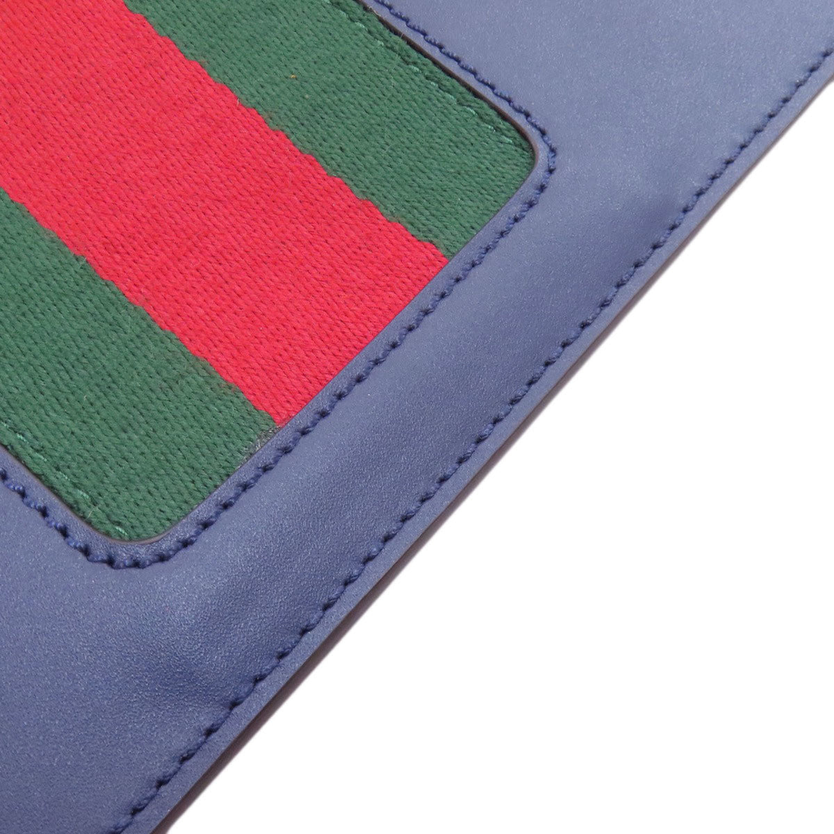 Gucci Navy Leather Shoulder Bag (Pre-Owned)
