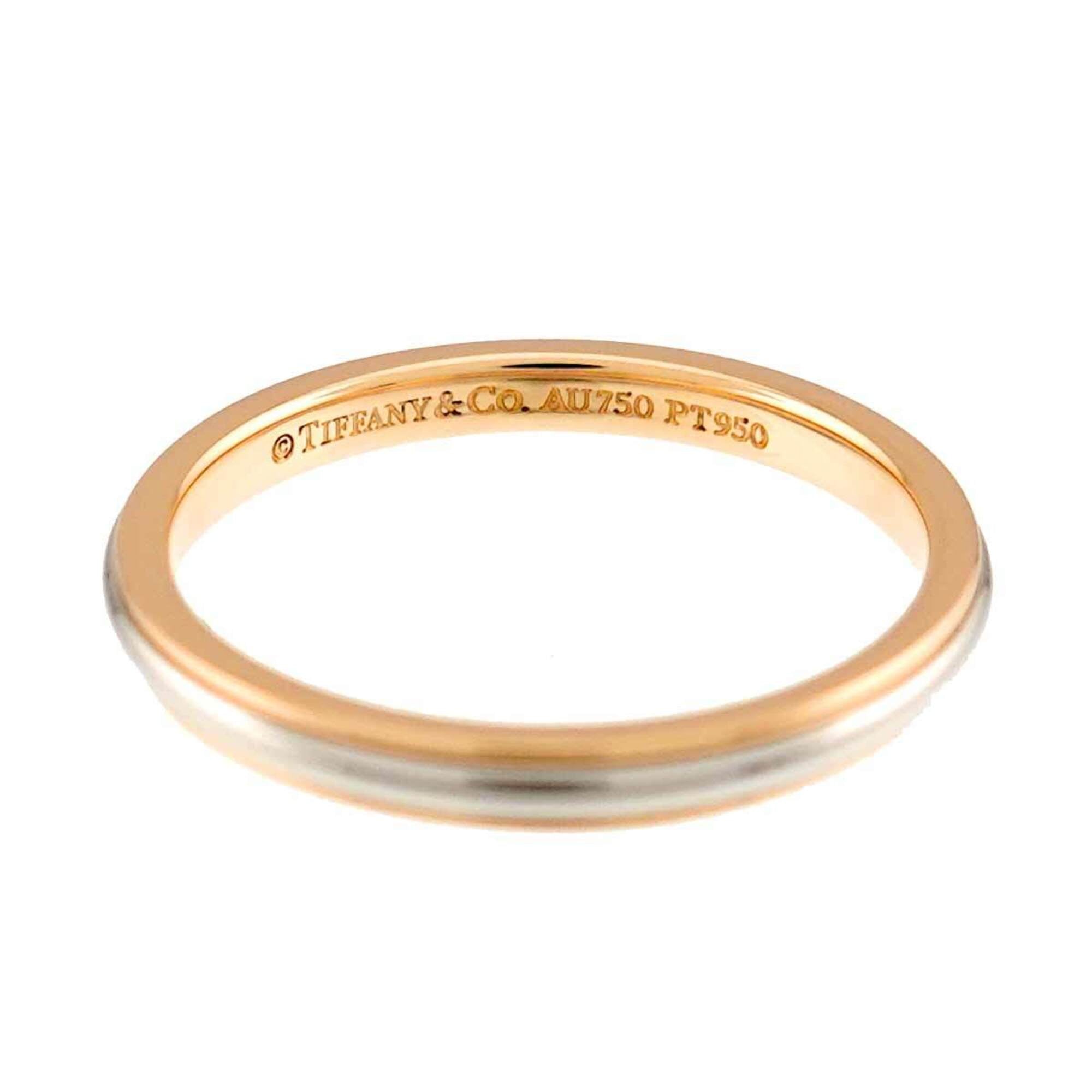 Tiffany Pink Gold (18K) Platinum 950 Band Ring (Pre-Owned)