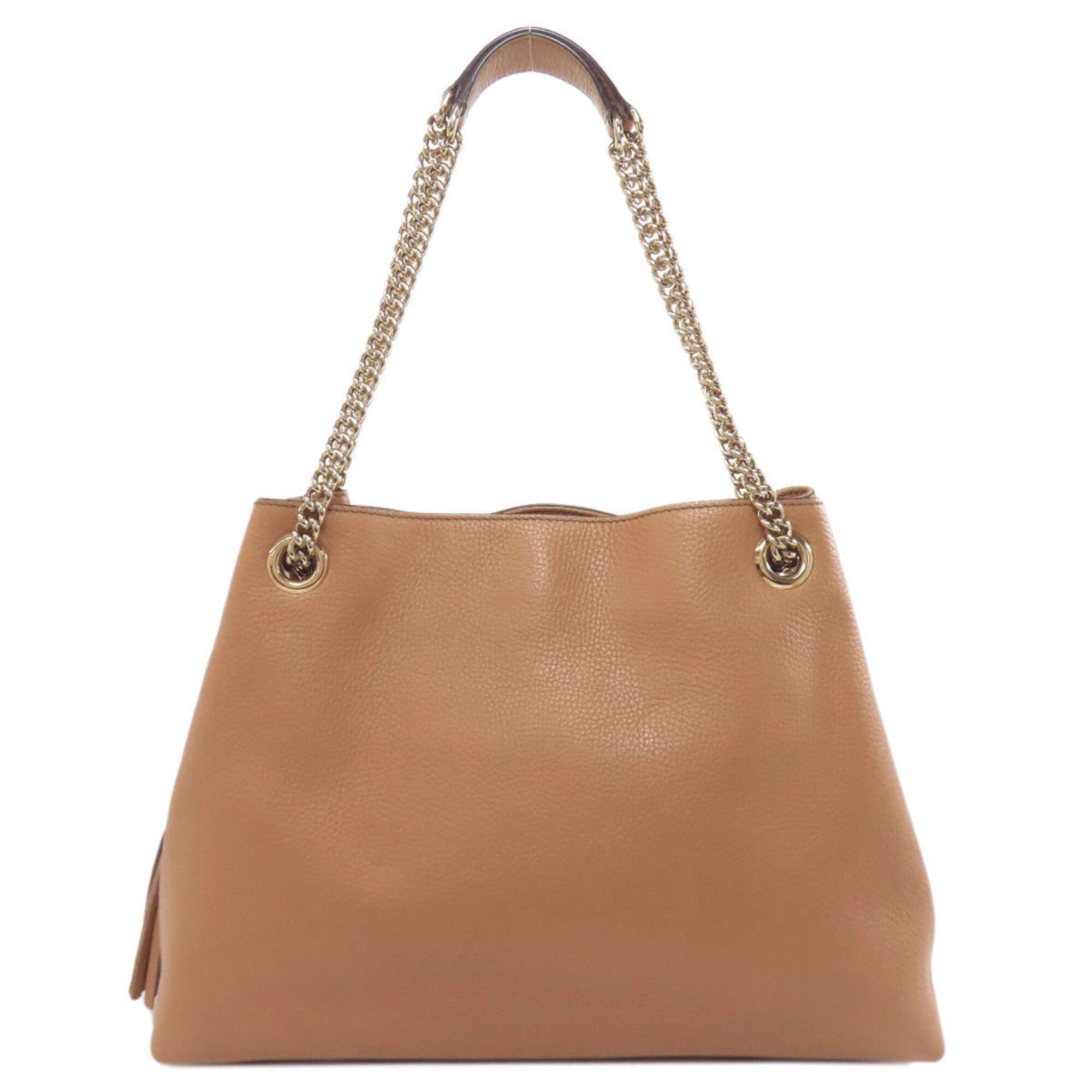 Gucci Brown Leather Tote Bag (Pre-Owned)