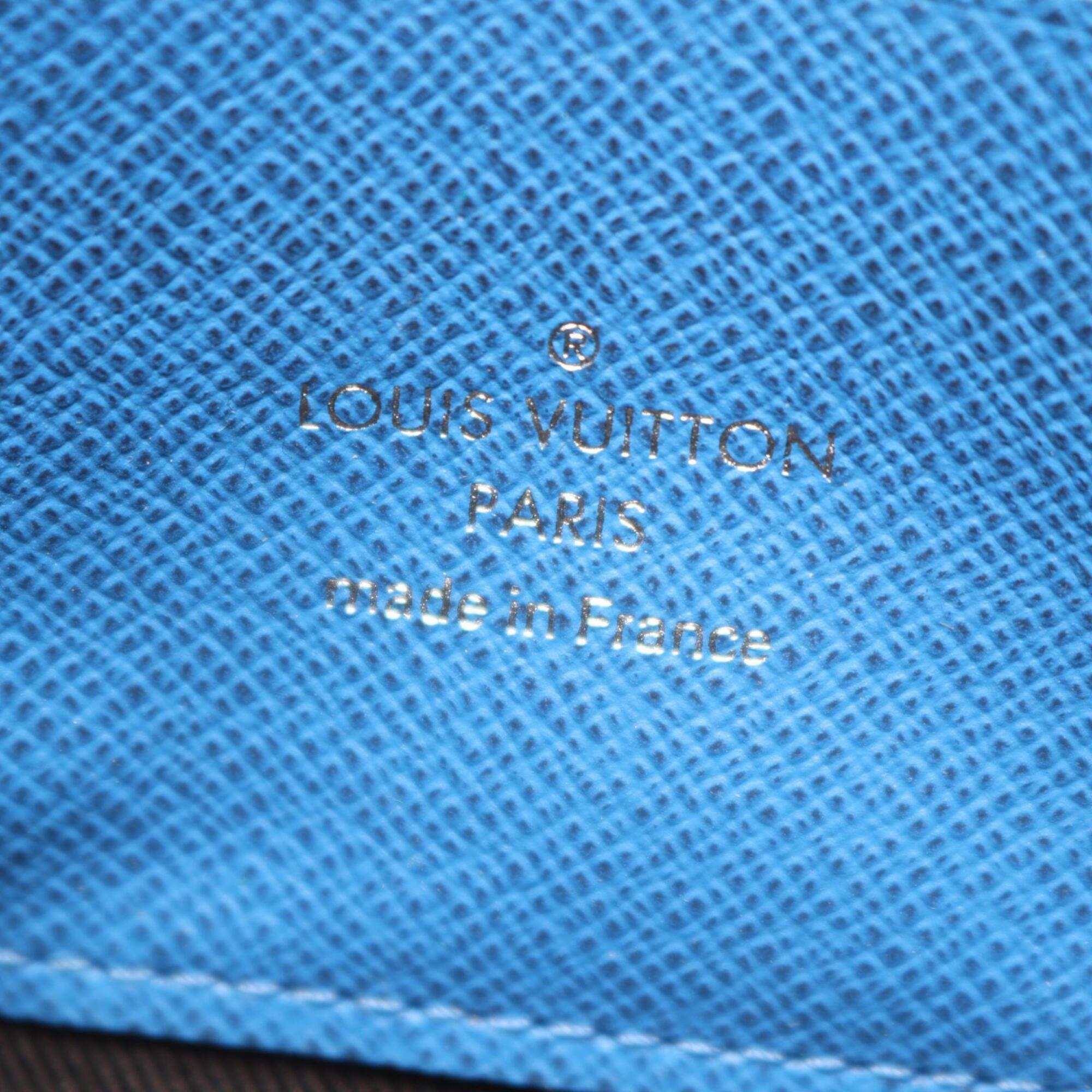 Louis Vuitton Black Blue Damier Graphite Coated Canvas Handbag Shoulder Bag (Pre-Owned)