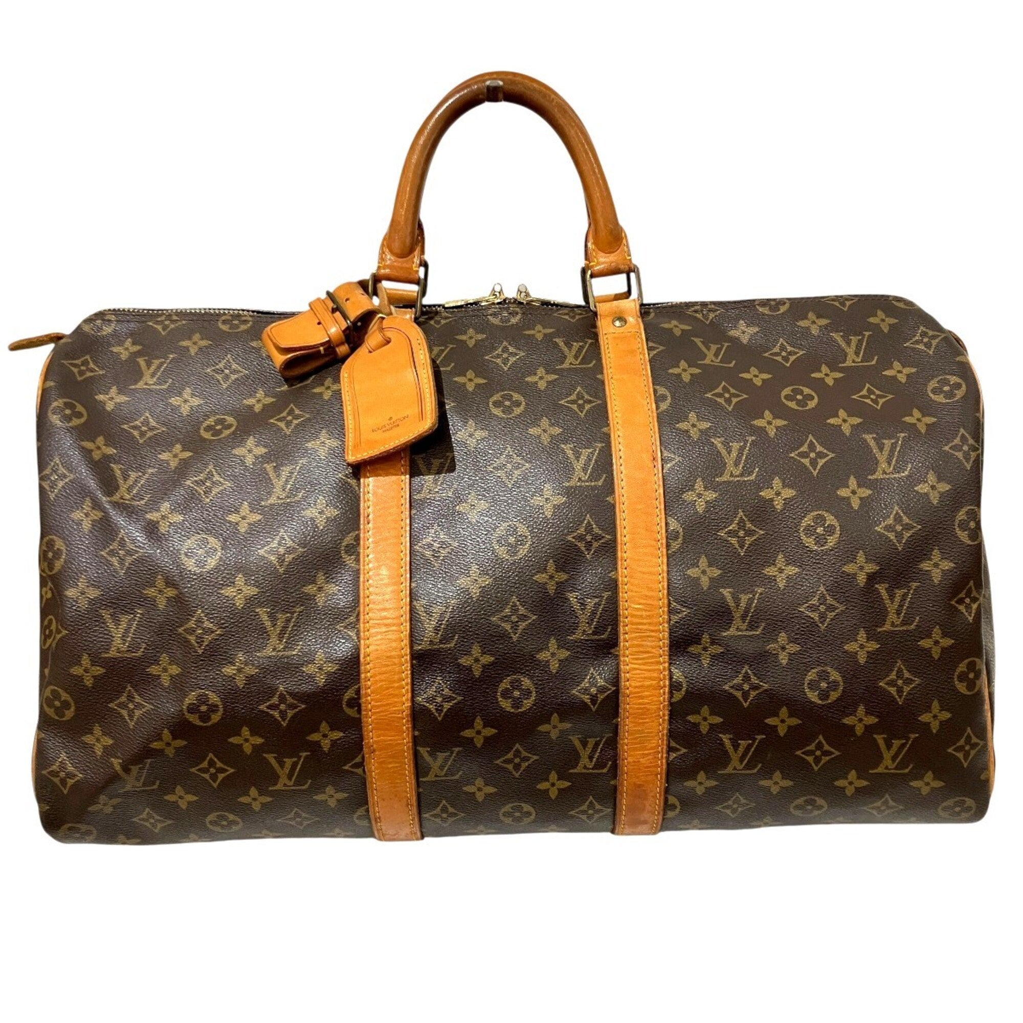 Louis Vuitton Brown Galle Monogram Monogram Boston Bag (Pre-Owned)