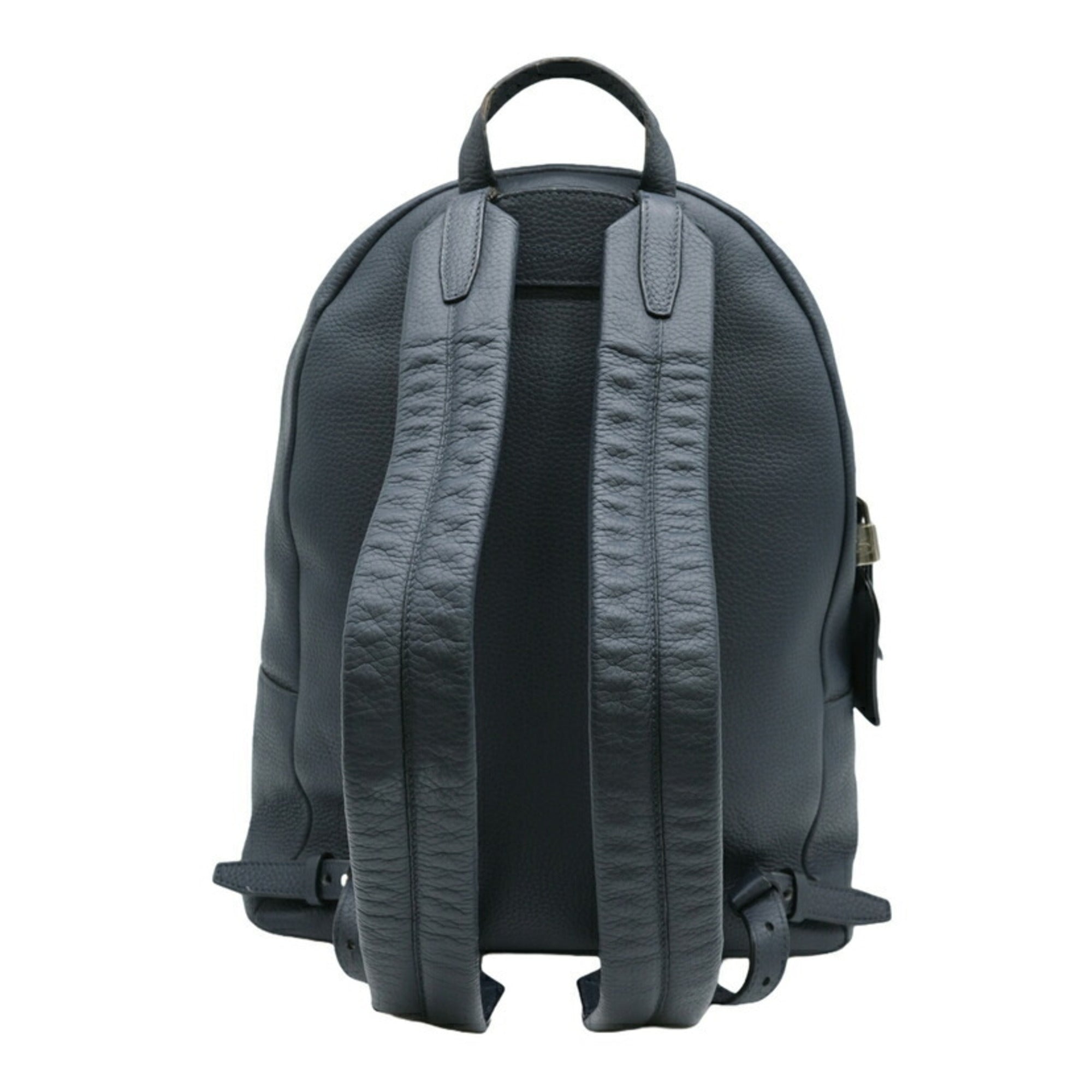 Louis Vuitton Dark Navy Leather Backpack (Pre-Owned)