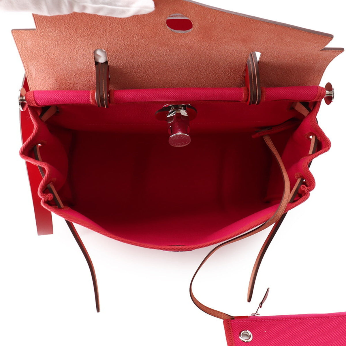 Hermes Toile H Handbag Pouch (Pre-Owned)
