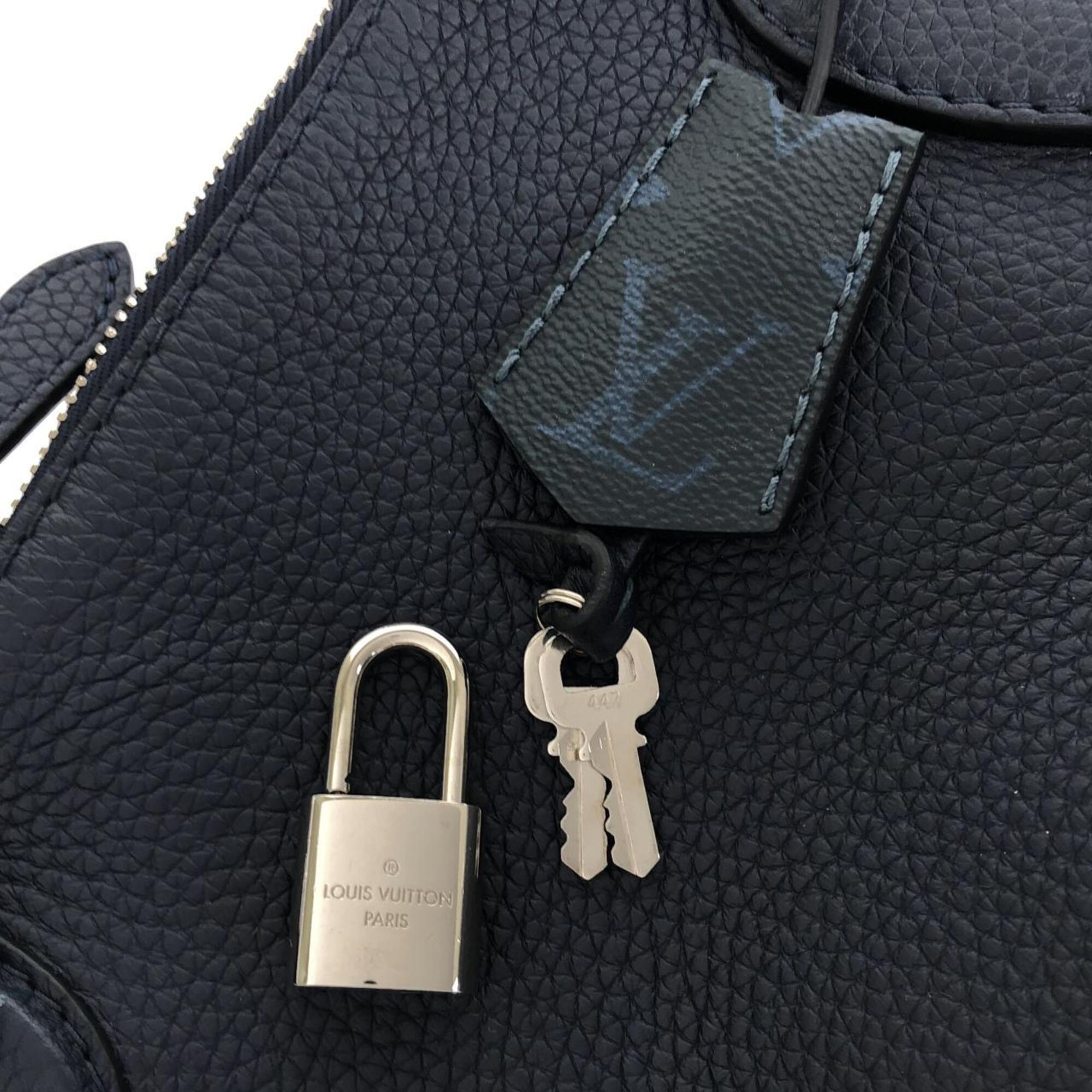 Louis Vuitton Taurillon Indigo Leather Handbag (Pre-Owned)