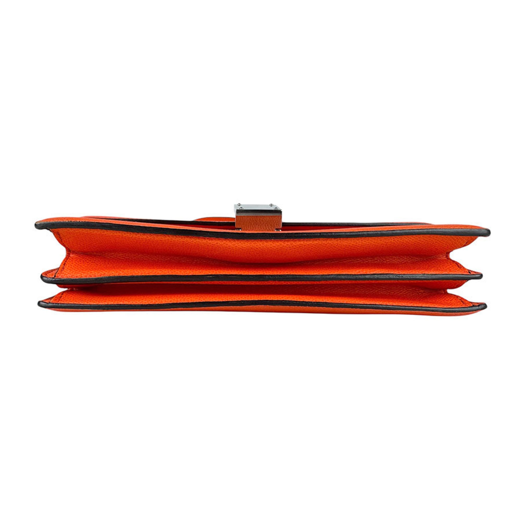 Celine Neon Orange Leather Shoulder Bag (Pre-Owned)