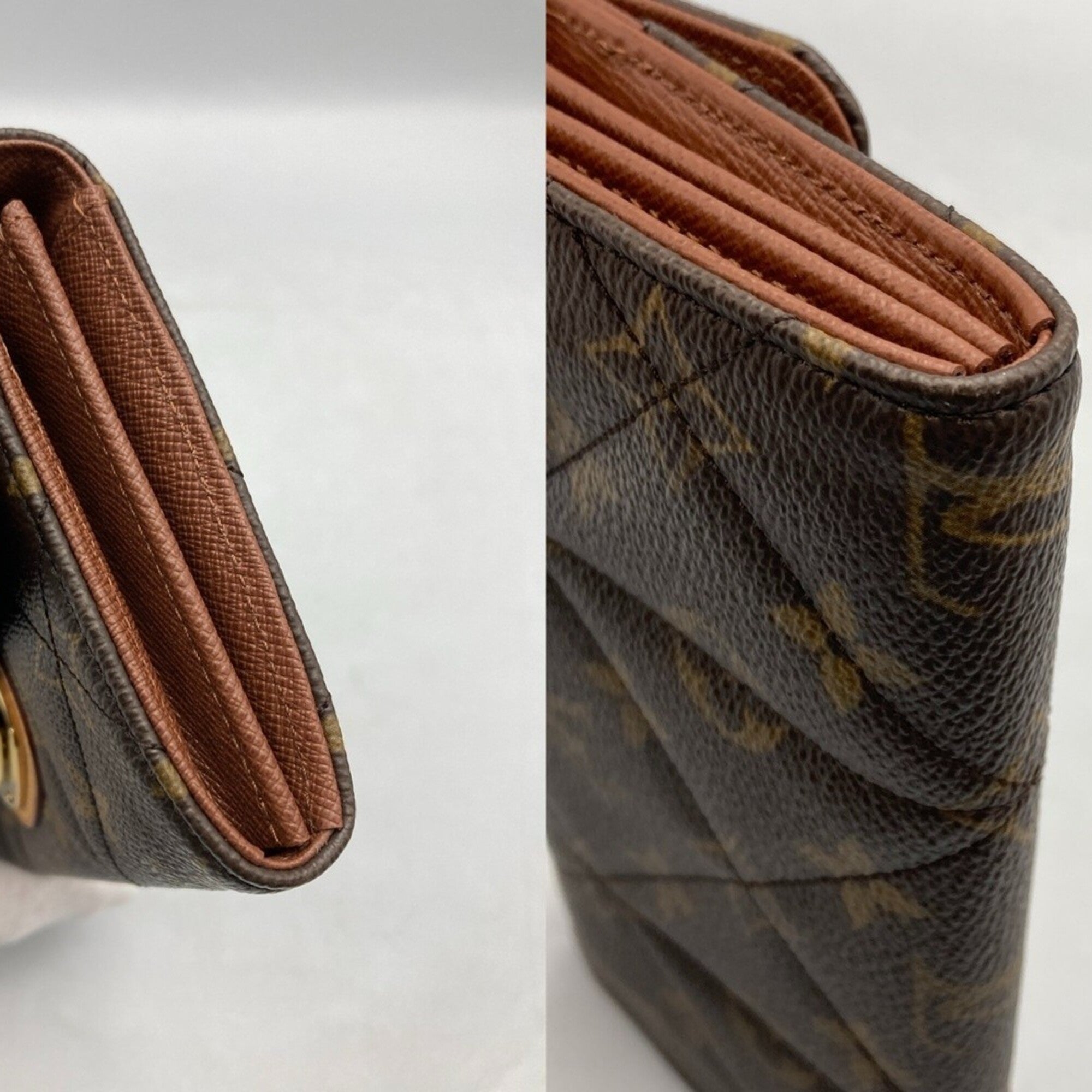 Louis Vuitton Monogram Brown Pvc Long Wallet (Bi-Fold) (Pre-Owned)