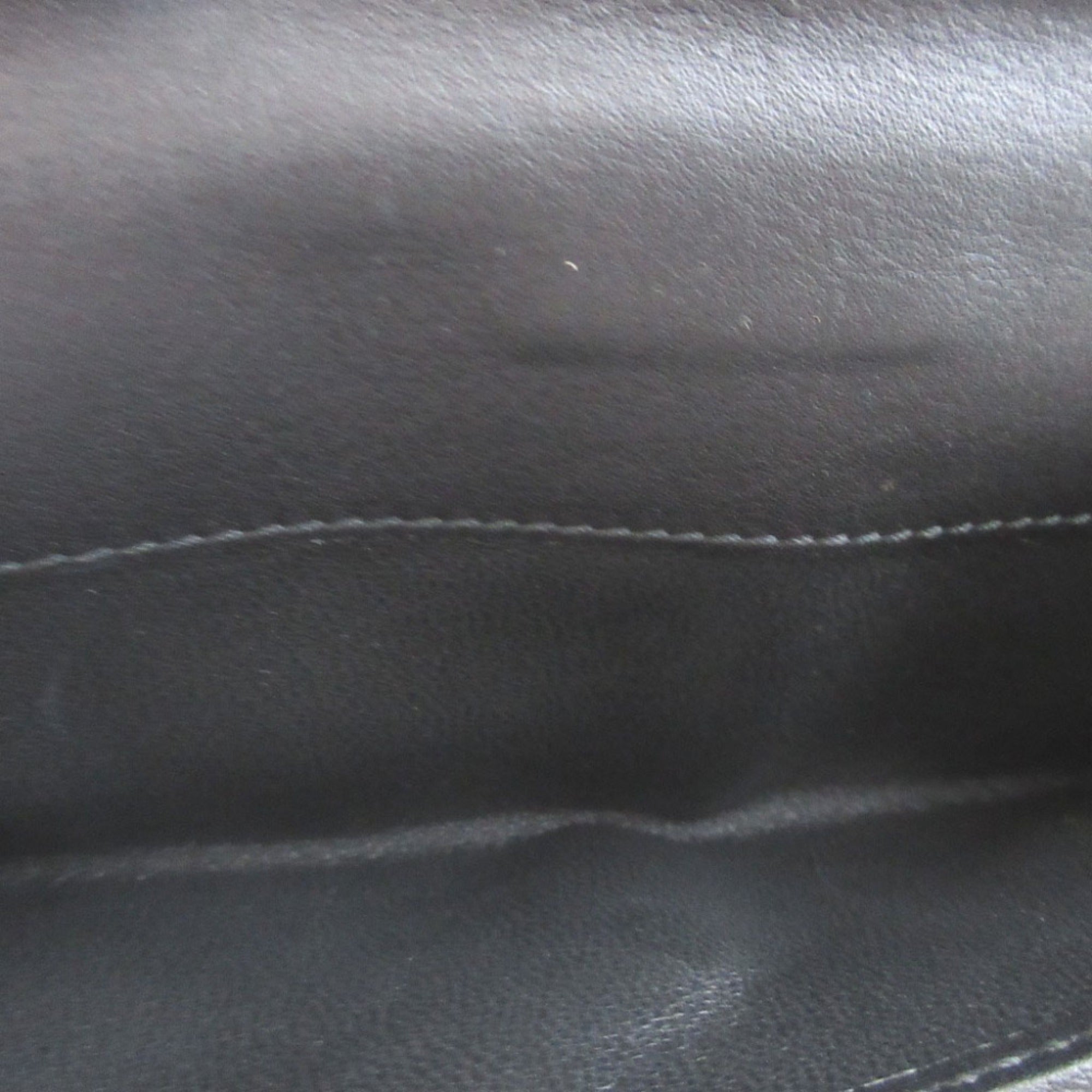 Gucci Black Brown Canvas Leather Long Wallet (Bi-Fold) (Pre-Owned)
