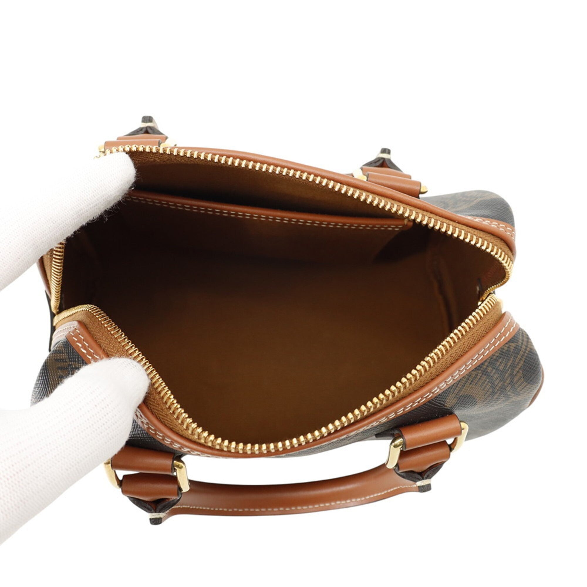 Celine Camel Pvc Leather Handbag Shoulder Bag (Pre-Owned)